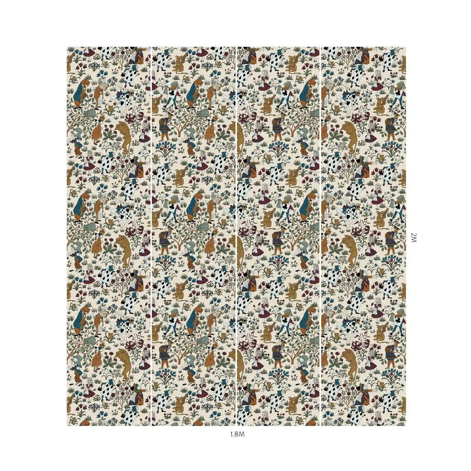 House of Hackney Alice In Wonderland wallpaper in Ecru – SKU 1-WA-ALI-DI-ACH-XXX