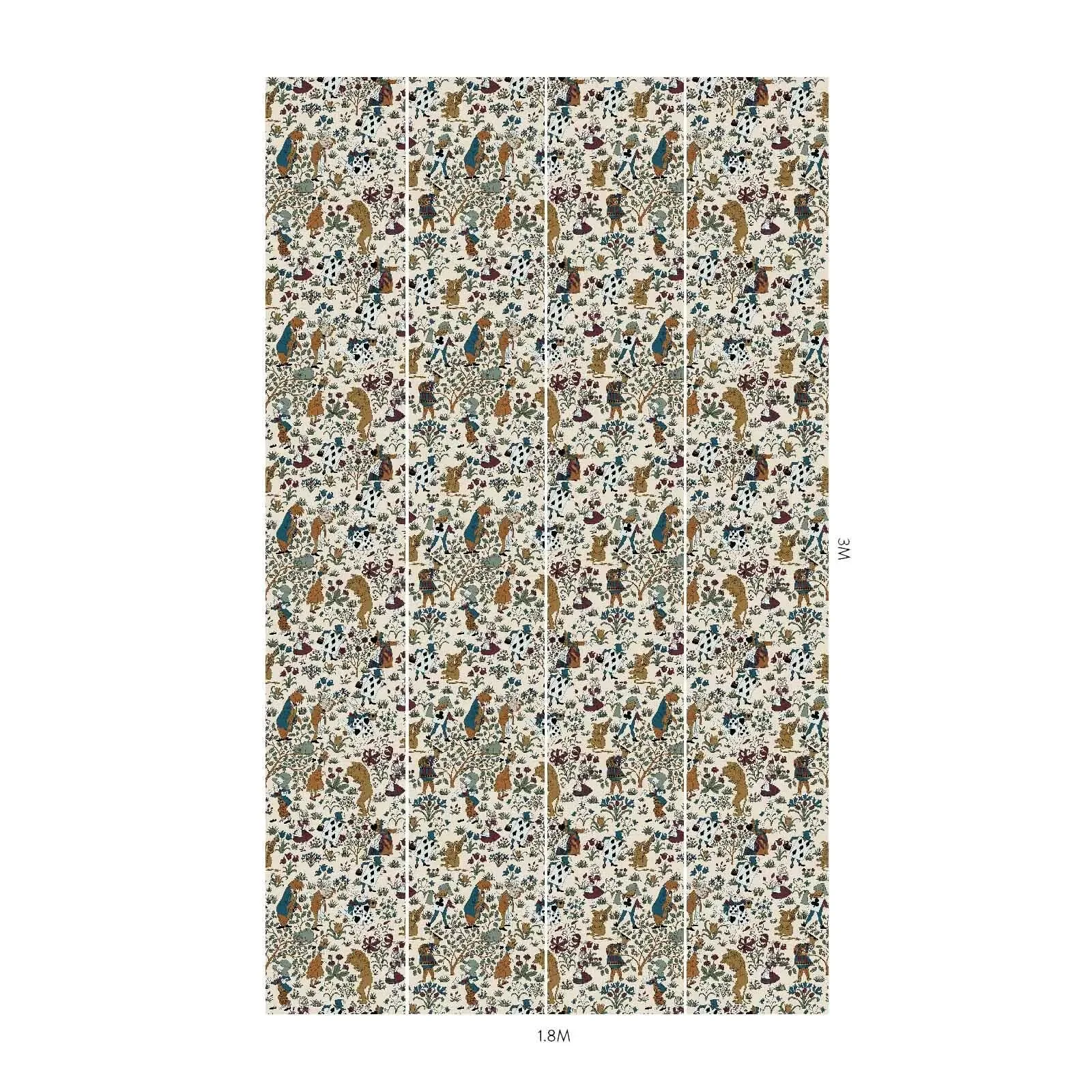 House of Hackney Alice In Wonderland wallpaper in Ecru – SKU 1-WA-ALI-DI-ACH-XXX