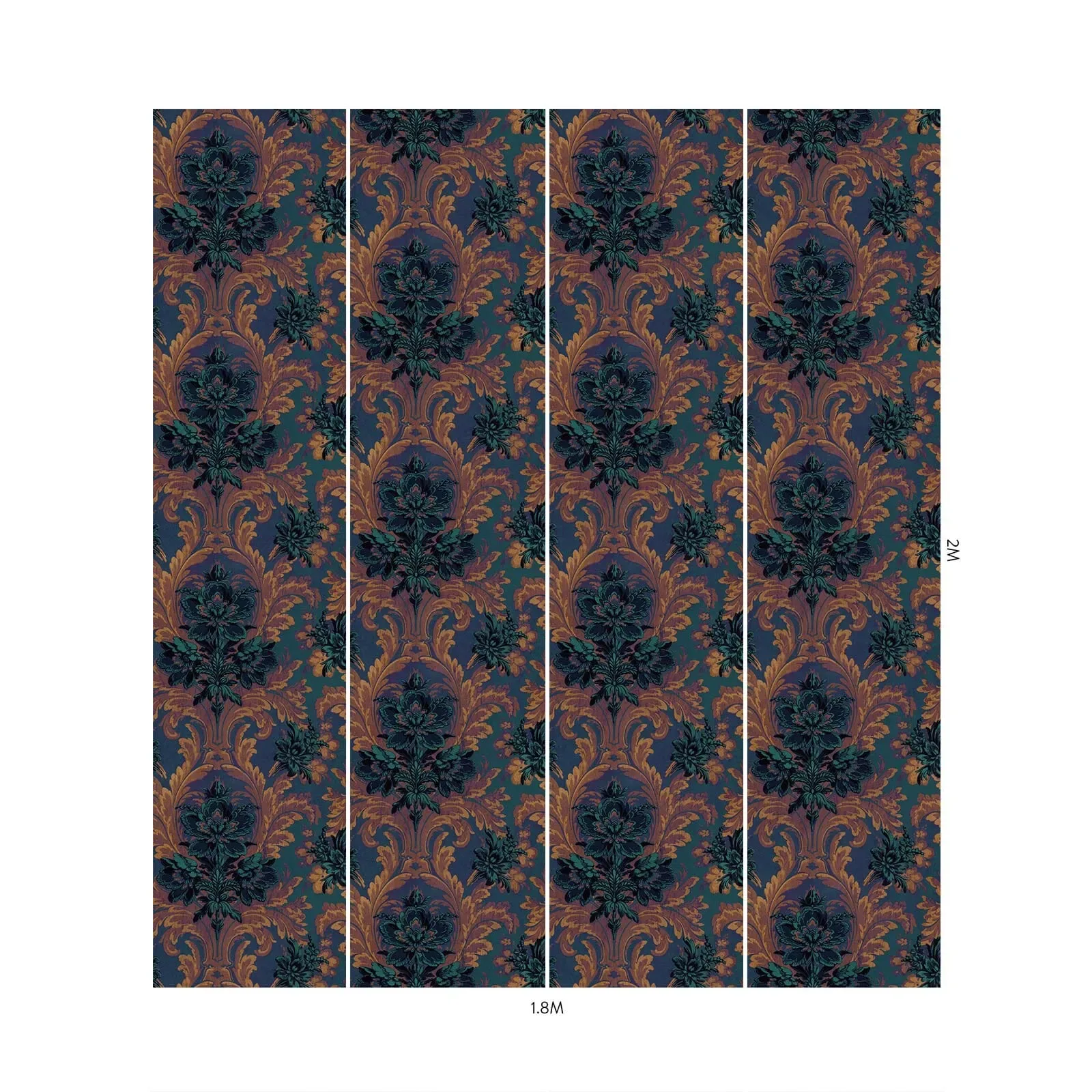 House of Hackney Amarantha Wallpaper – Ink | Wallpaper Twins House of Hackney Amarantha wallpaper in Ink – SKU 1-WA-AMA-DI-INK-XXX