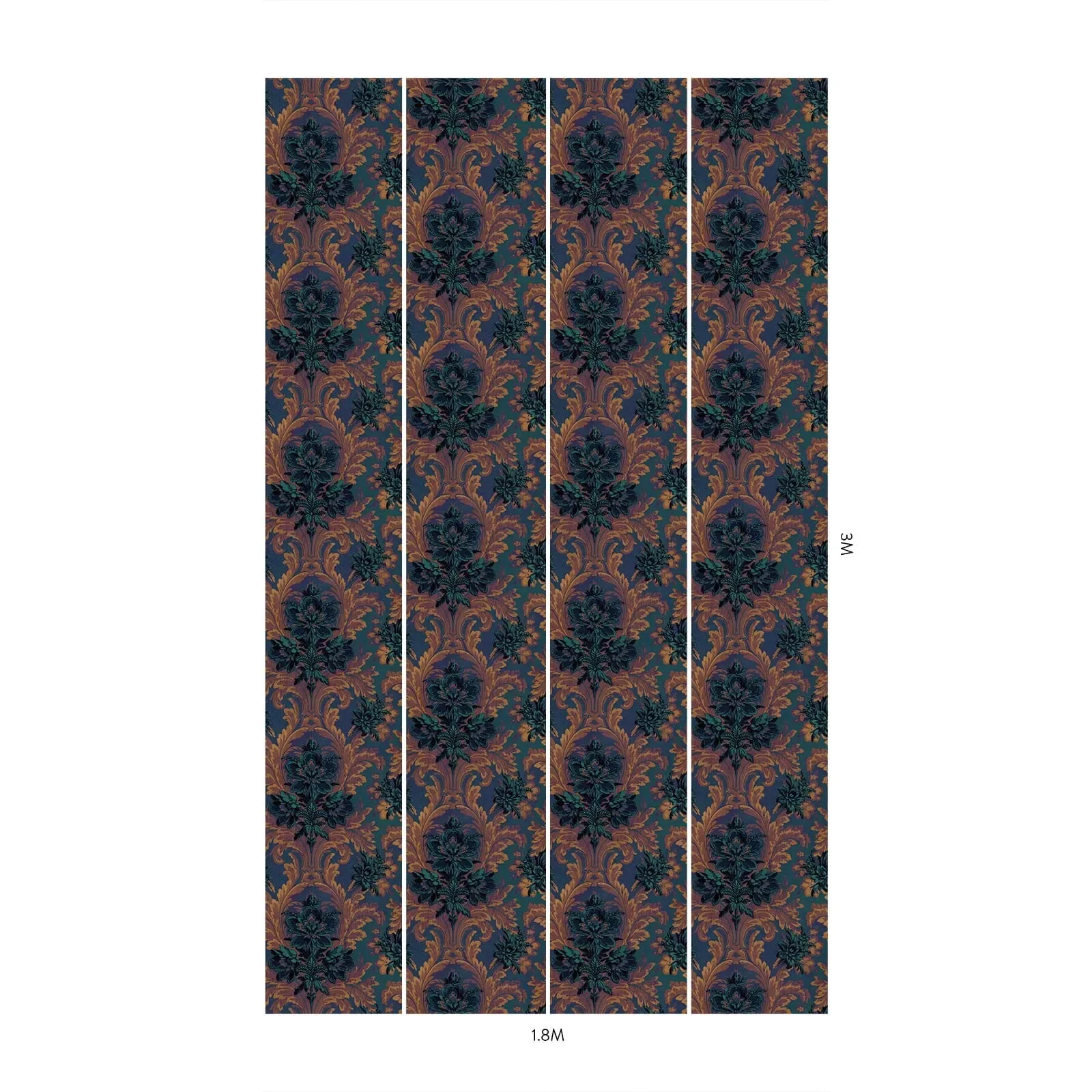 House of Hackney Amarantha Wallpaper – Ink | Wallpaper Twins House of Hackney Amarantha wallpaper in Ink – SKU 1-WA-AMA-DI-INK-XXX