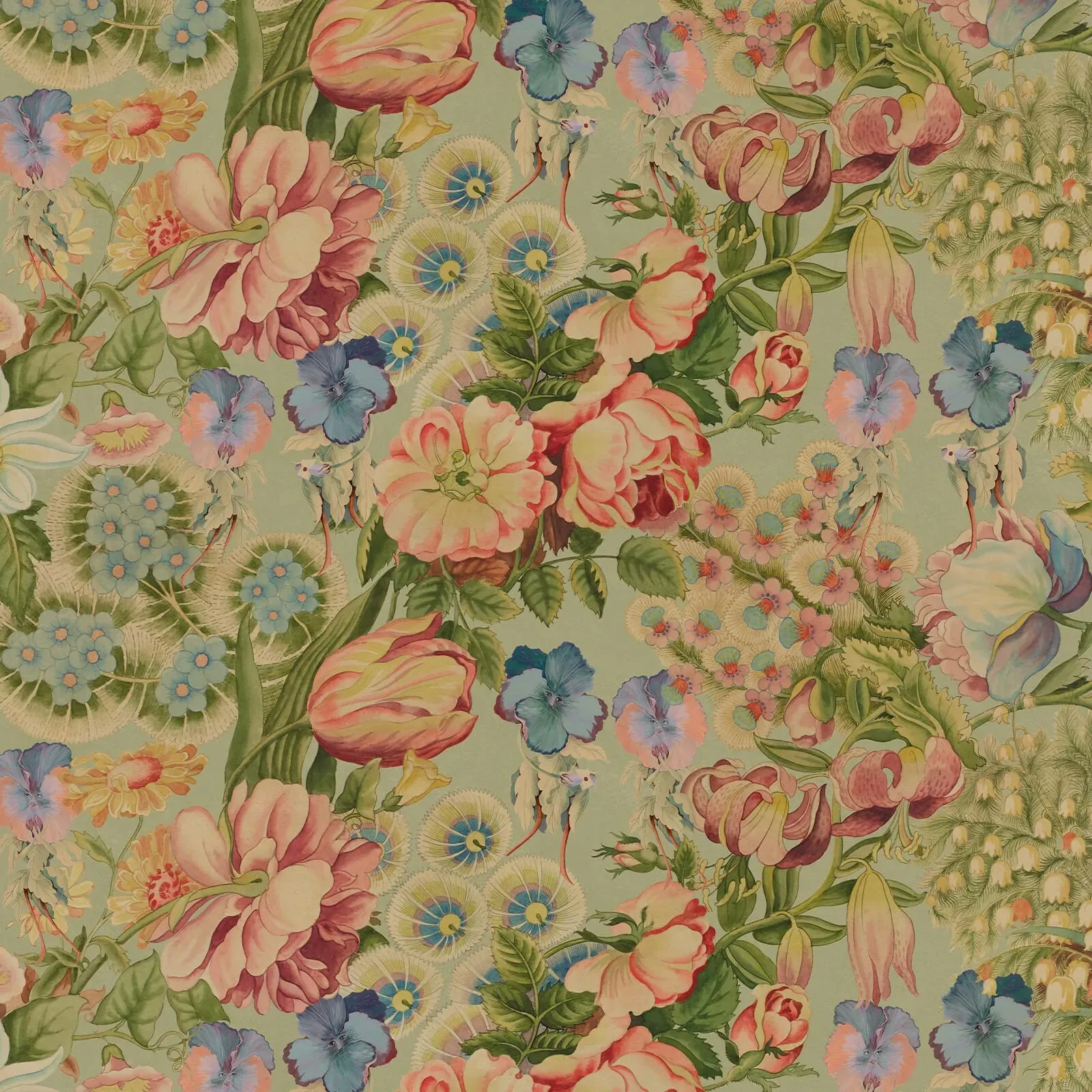 House of Hackney Amatoria wallpaper in Apple – SKU 1-WA-AMT-DI-APP-XXX