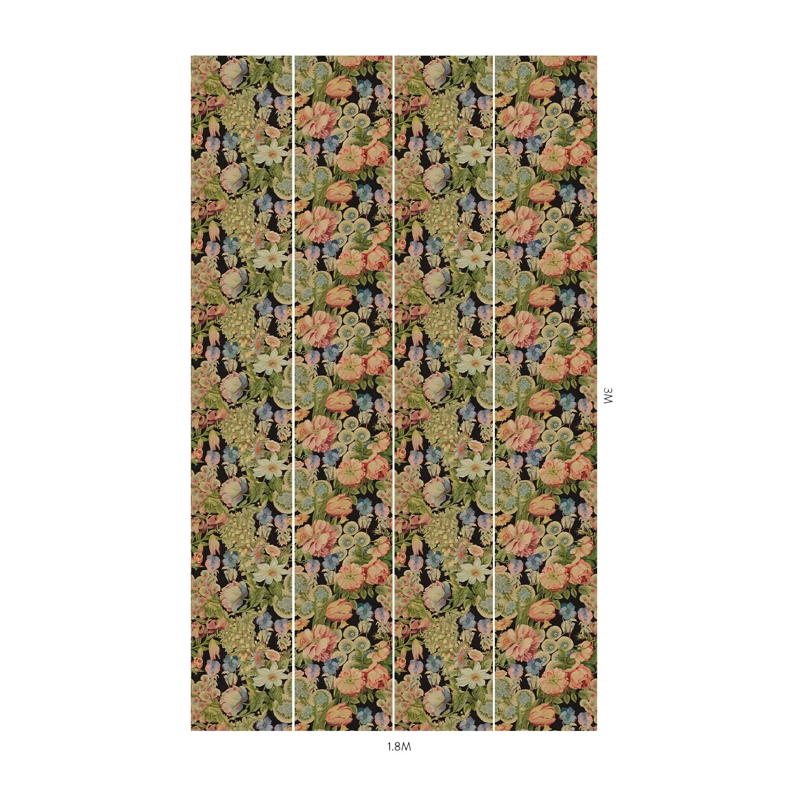 House of Hackney Amatoria Wallpaper – Noir | Wallpaper Twins House of Hackney Amatoria wallpaper in Noir – SKU 1-WA-AMT-DI-NOI-XXX