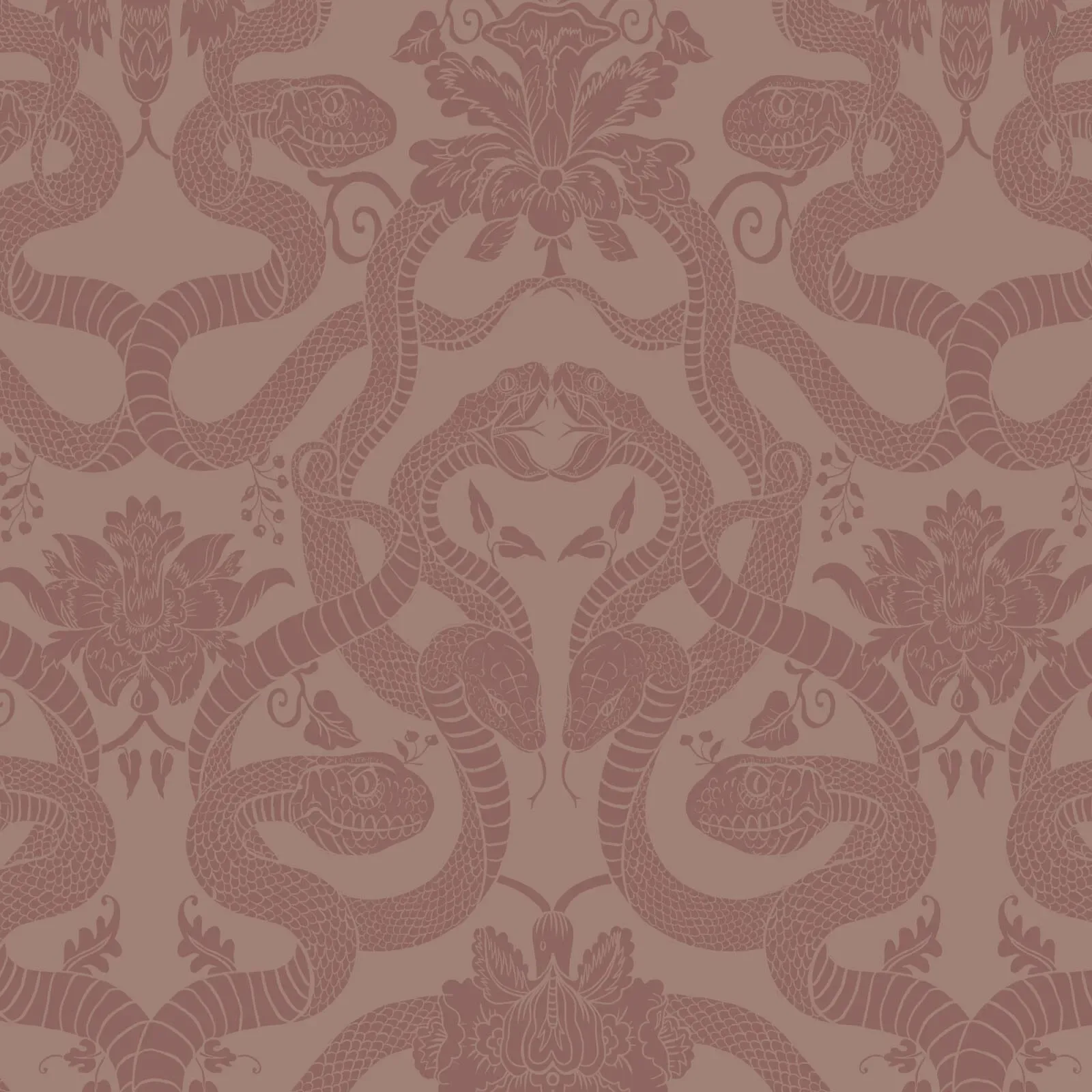 House of Hackney Anaconda wallpaper in Dusky Pink – SKU 1-WA-ANC-TR-PNK-XXX