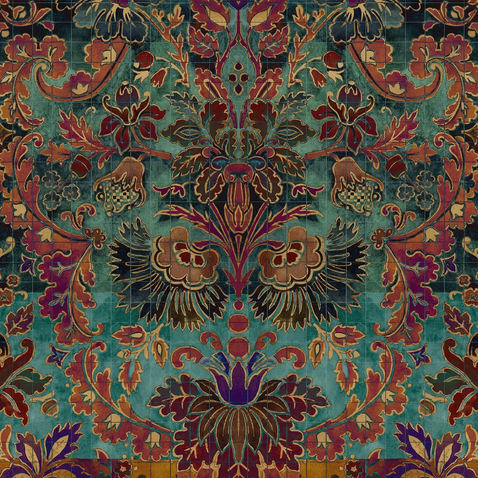 House of Hackney Andastra wallpaper in Amazonite – SKU 1-WA-AND-DI-AMA-XXX