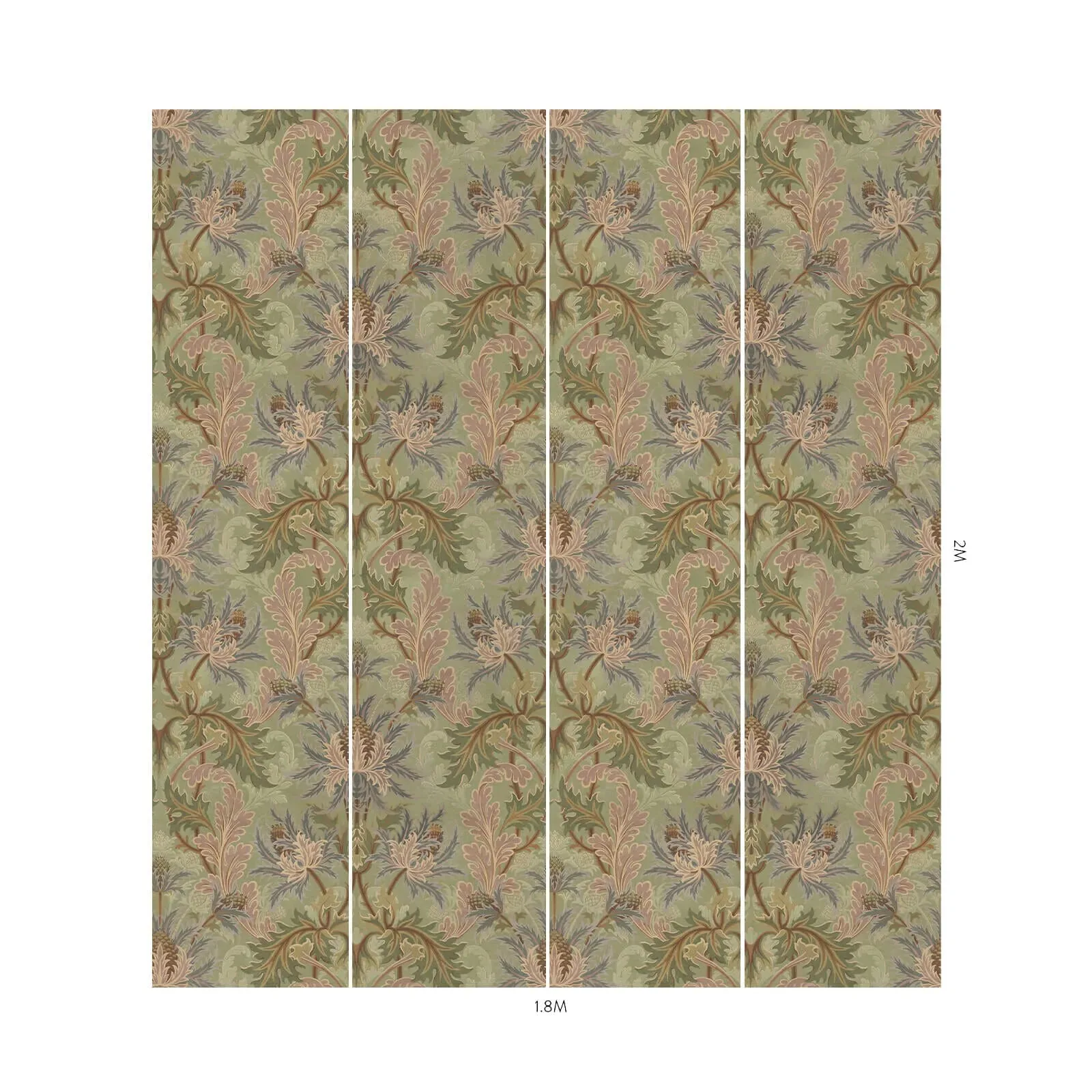 House of Hackney Aquifolia Wallpaper – Apple | Wallpaper Twins House of Hackney Aquifolia wallpaper in Apple – SKU 1-WA-AQF-DI-APP-XXX