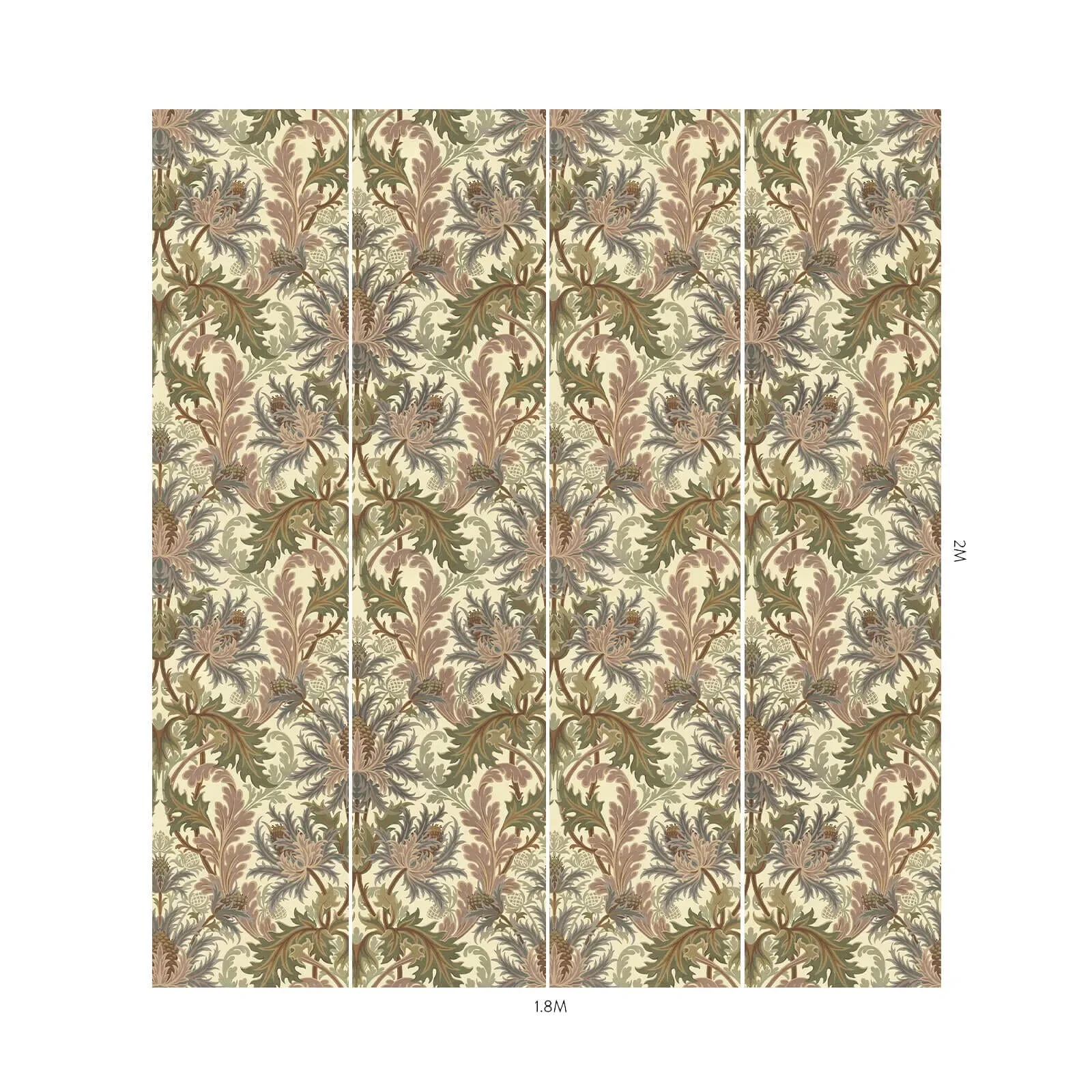 House of Hackney Aquifolia wallpaper in Ecru – SKU 1-WA-AQF-DI-ECR-XXX
