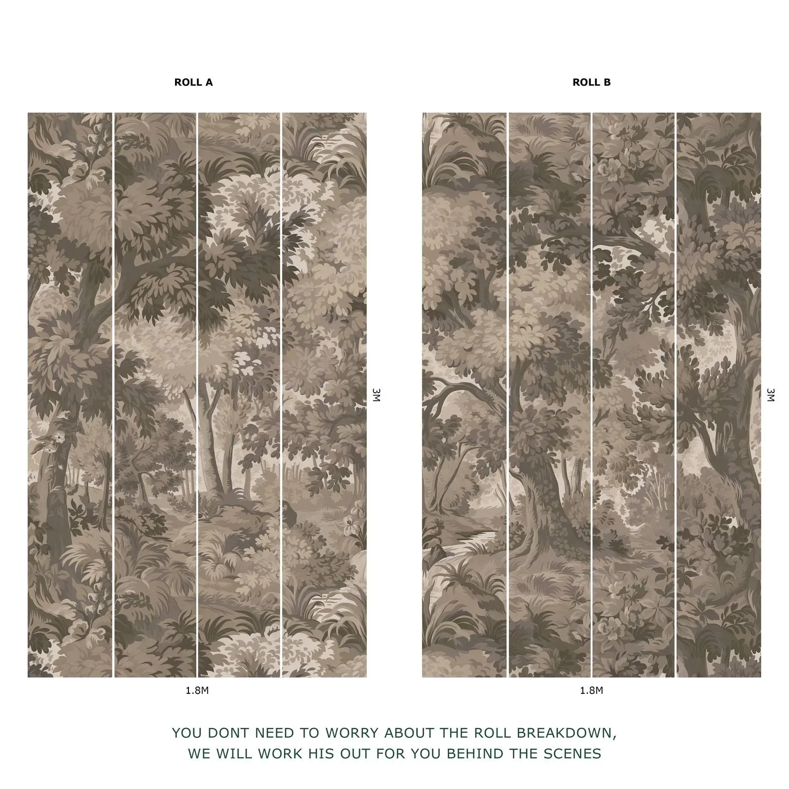 House of Hackney Arborea wallpaper in Earth – SKU 1-WA-ARB-DI-TRA-XXX