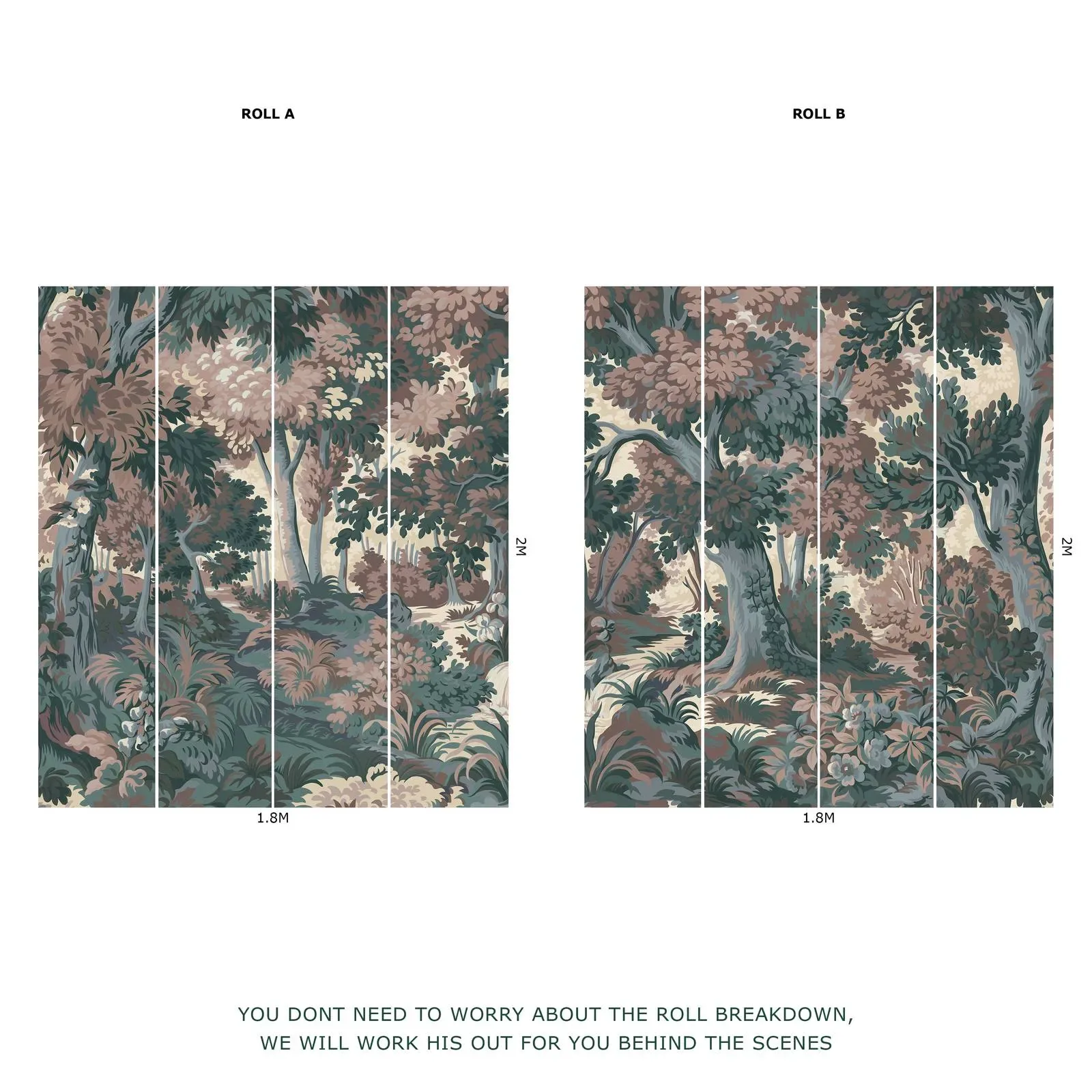 House of Hackney Arborea wallpaper in Tourmaline – SKU 1-WA-ARB-DI-TOU-XXX