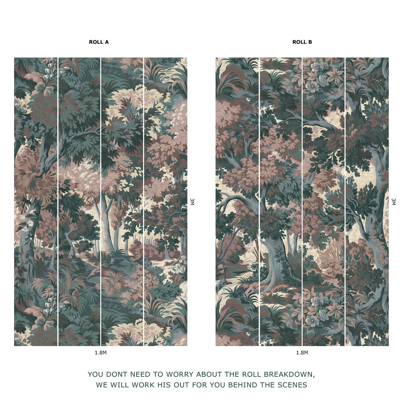 House of Hackney Arborea wallpaper in Tourmaline – SKU 1-WA-ARB-DI-TOU-XXX
