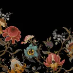 House of Hackney Artemis wallpaper in Black – SKU 1-WA-ART-DI-BLK-PBL