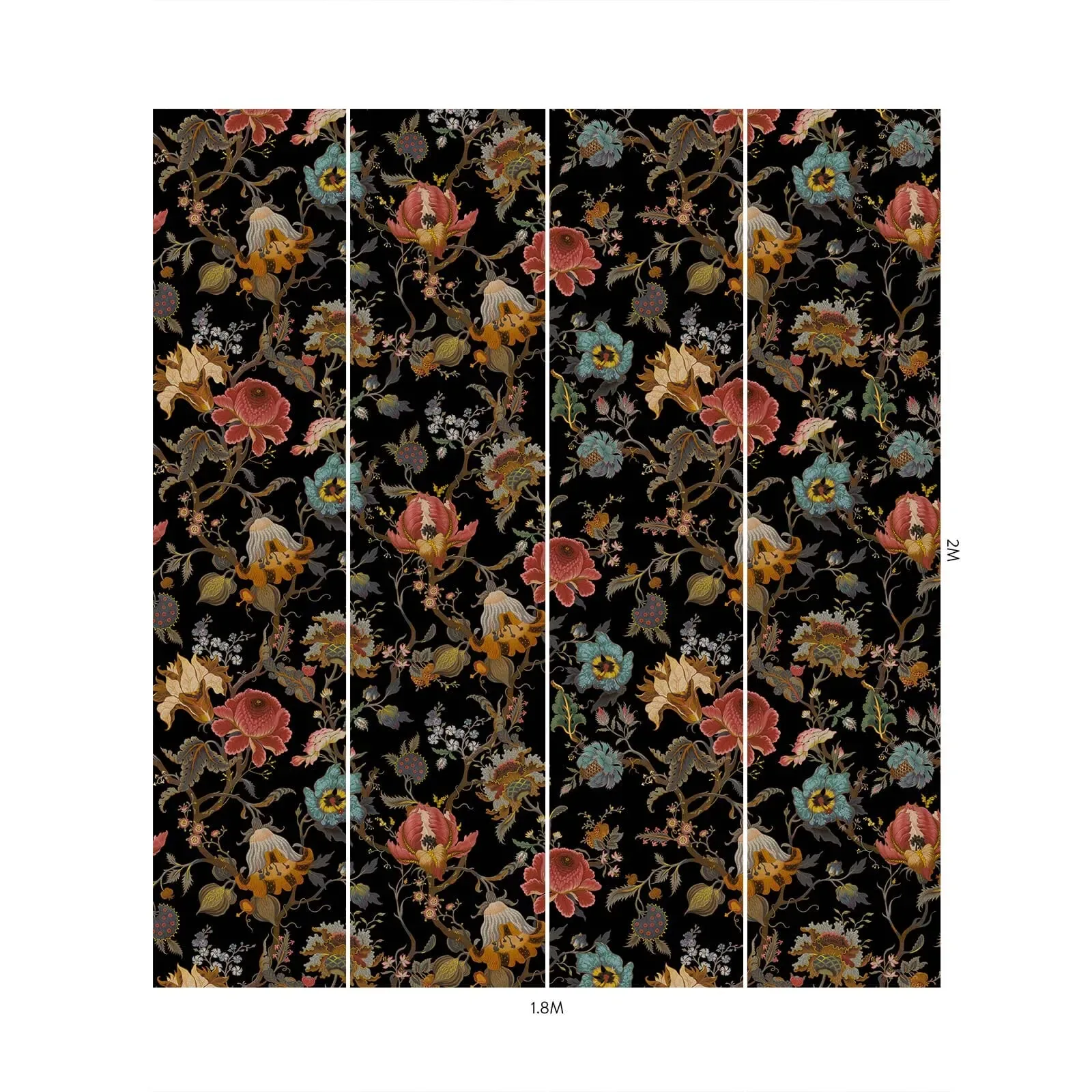 House of Hackney Artemis Wallpaper – Black | Wallpaper Twins House of Hackney Artemis wallpaper in Black – SKU 1-WA-ART-DI-BLK-XXX