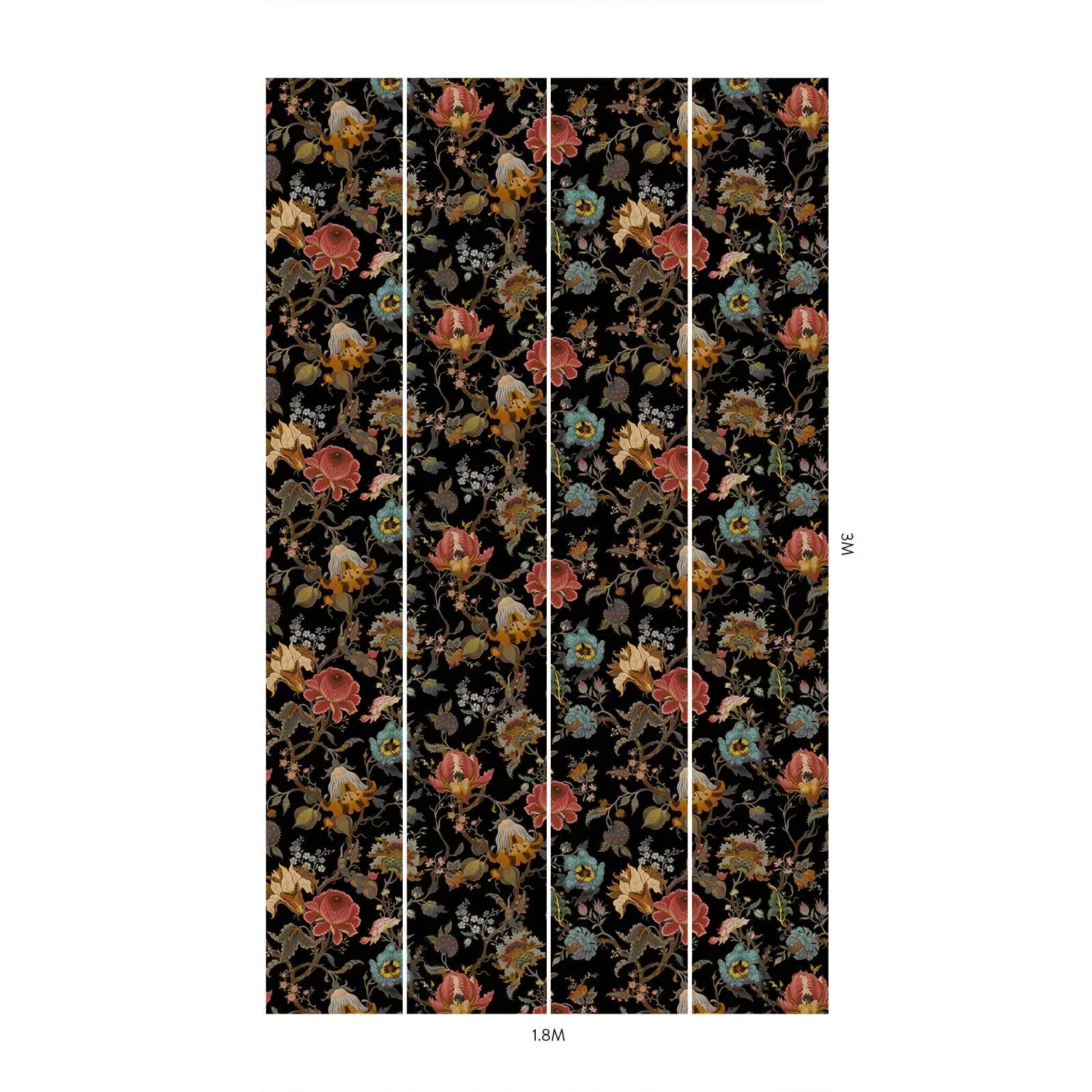 House of Hackney Artemis Wallpaper – Black | Wallpaper Twins House of Hackney Artemis wallpaper in Black – SKU 1-WA-ART-DI-BLK-XXX