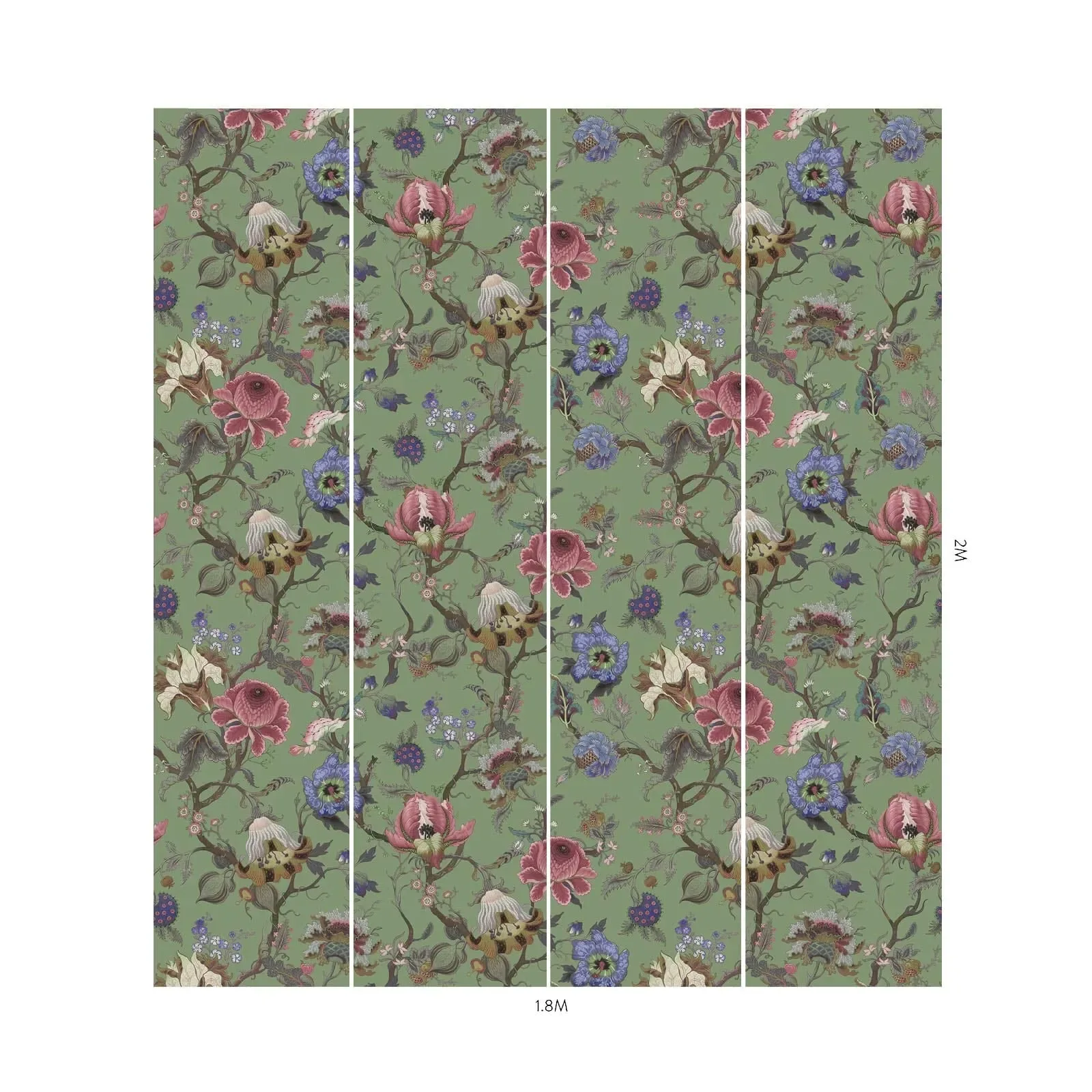 House of Hackney Artemis Wallpaper – Jadeite | Wallpaper Twins House of Hackney Artemis wallpaper in Jadeite – SKU 1-WA-ART-DI-JAD-XXX