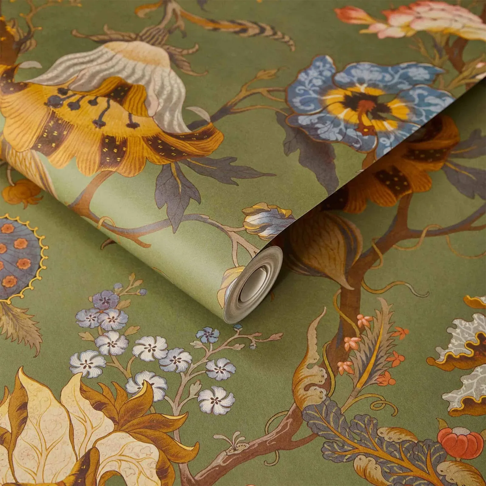 House of Hackney Artemis Wallpaper – Moss Green | Wallpaper Twins House of Hackney Artemis wallpaper in Moss Green – SKU 1-WA-ART-DI-MOS-XXX