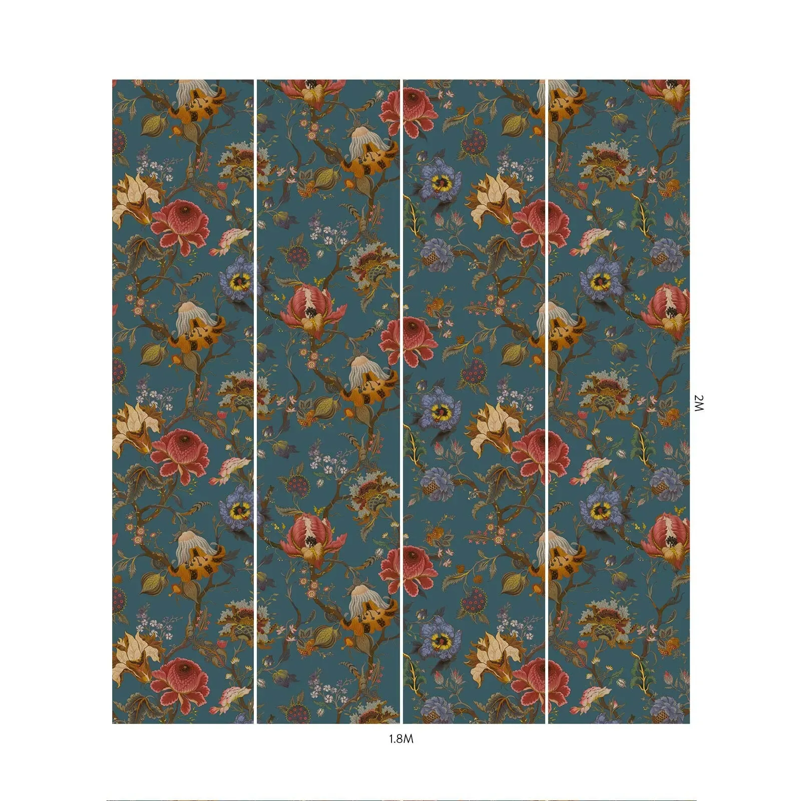 House of Hackney Artemis Wallpaper – Petrol | Wallpaper Twins House of Hackney Artemis wallpaper in Petrol – SKU 1-WA-ART-DI-PET-XXX