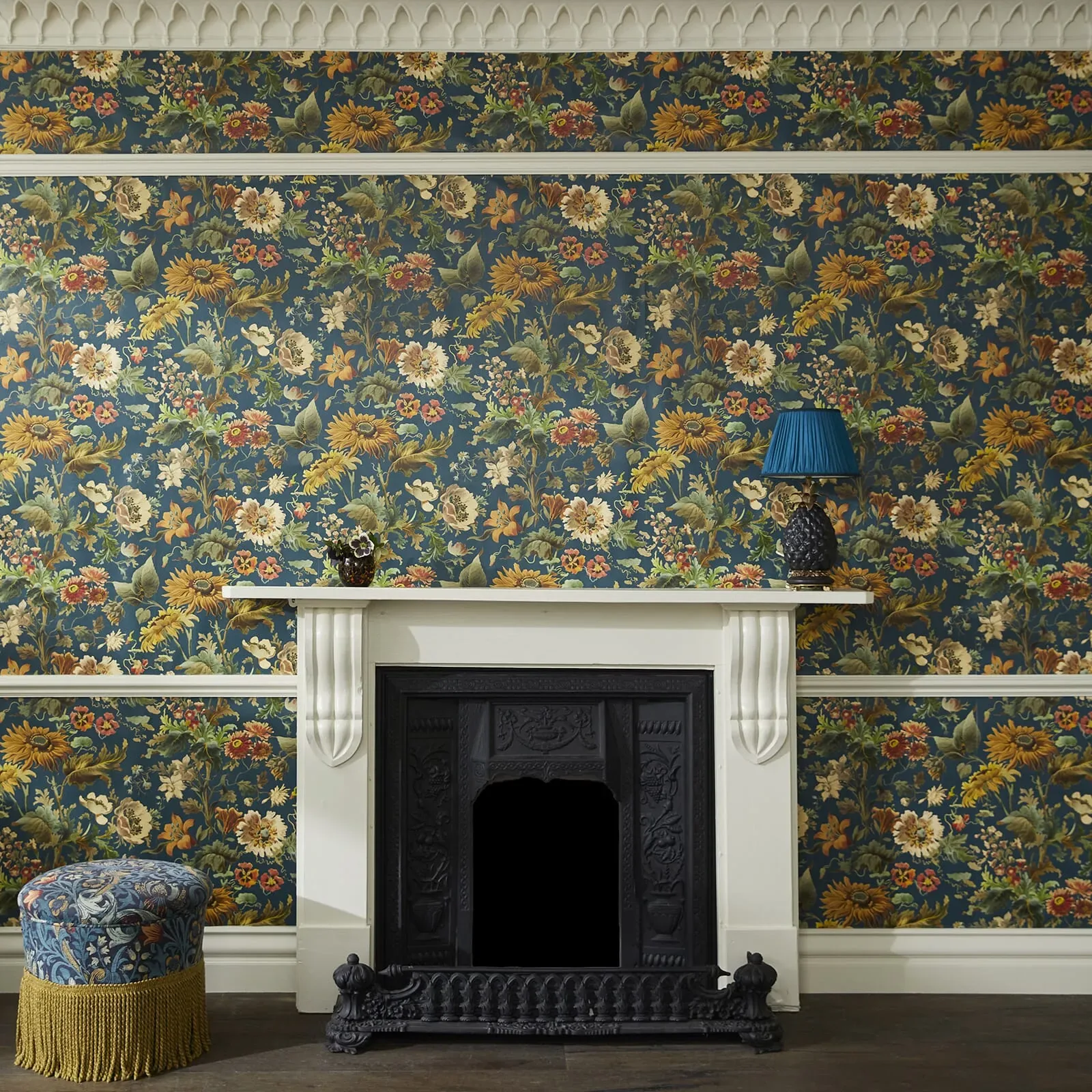 House of Hackney Avalon wallpaper in Petrol – SKU 1-WA-AVA-DI-PET-XXX