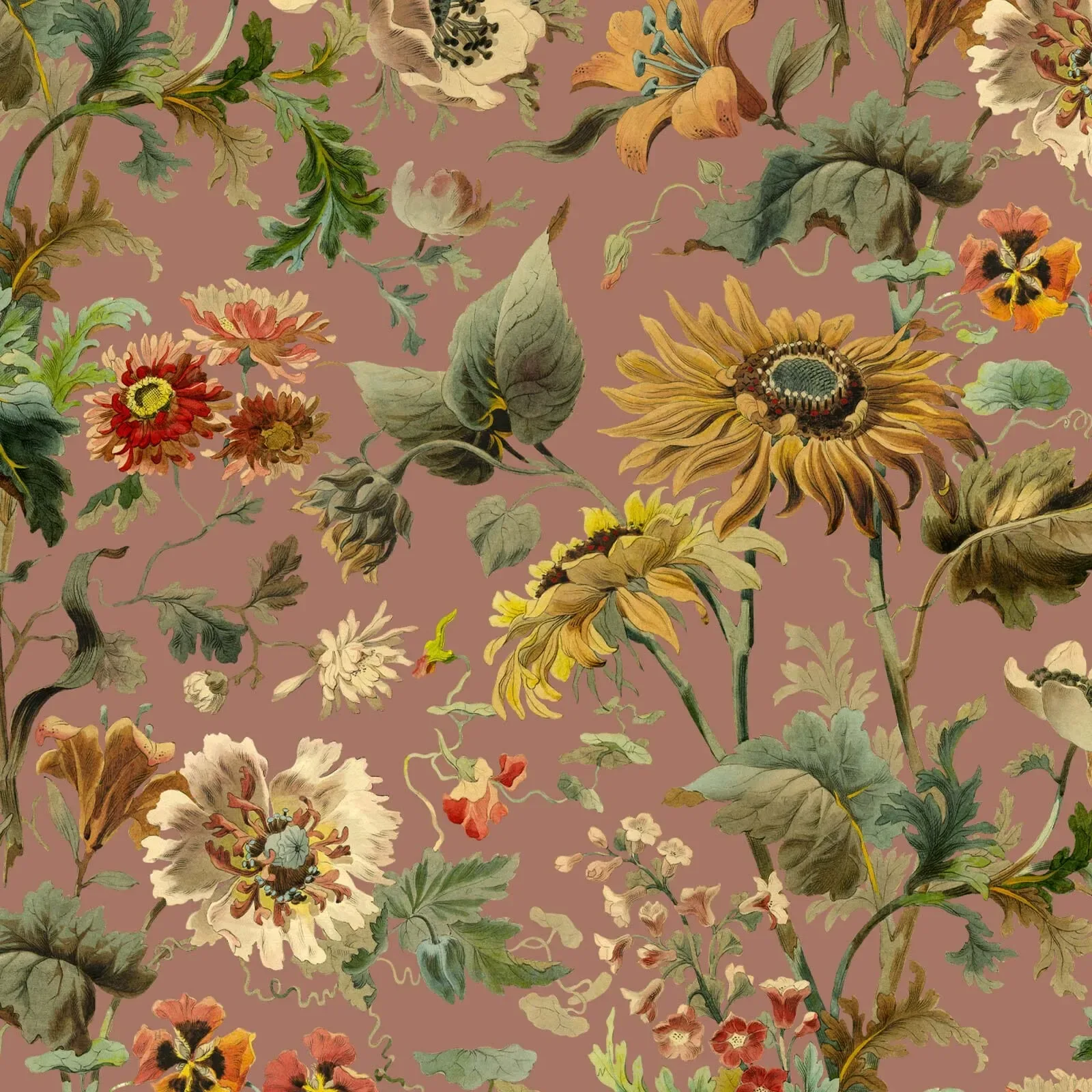 House of Hackney Avalon wallpaper in Puce Pink – SKU 1-WA-AVA-DI-PNK-XXX