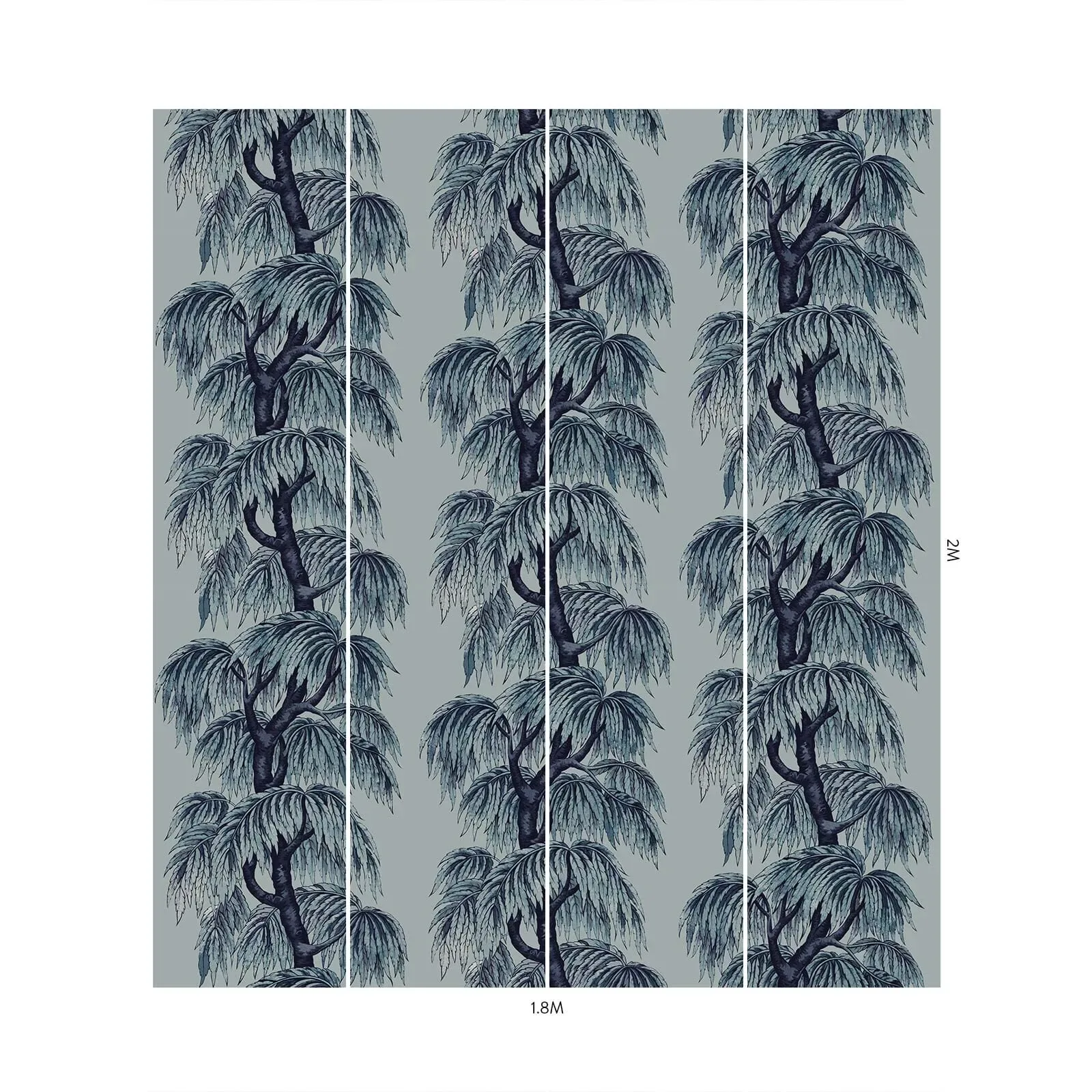 House of Hackney Babylon Wallpaper – Celestial Blue | Wallpaper Twins House of Hackney Babylon wallpaper in Celestial Blue – SKU 1-WA-BAB-DI-CEB-XXX