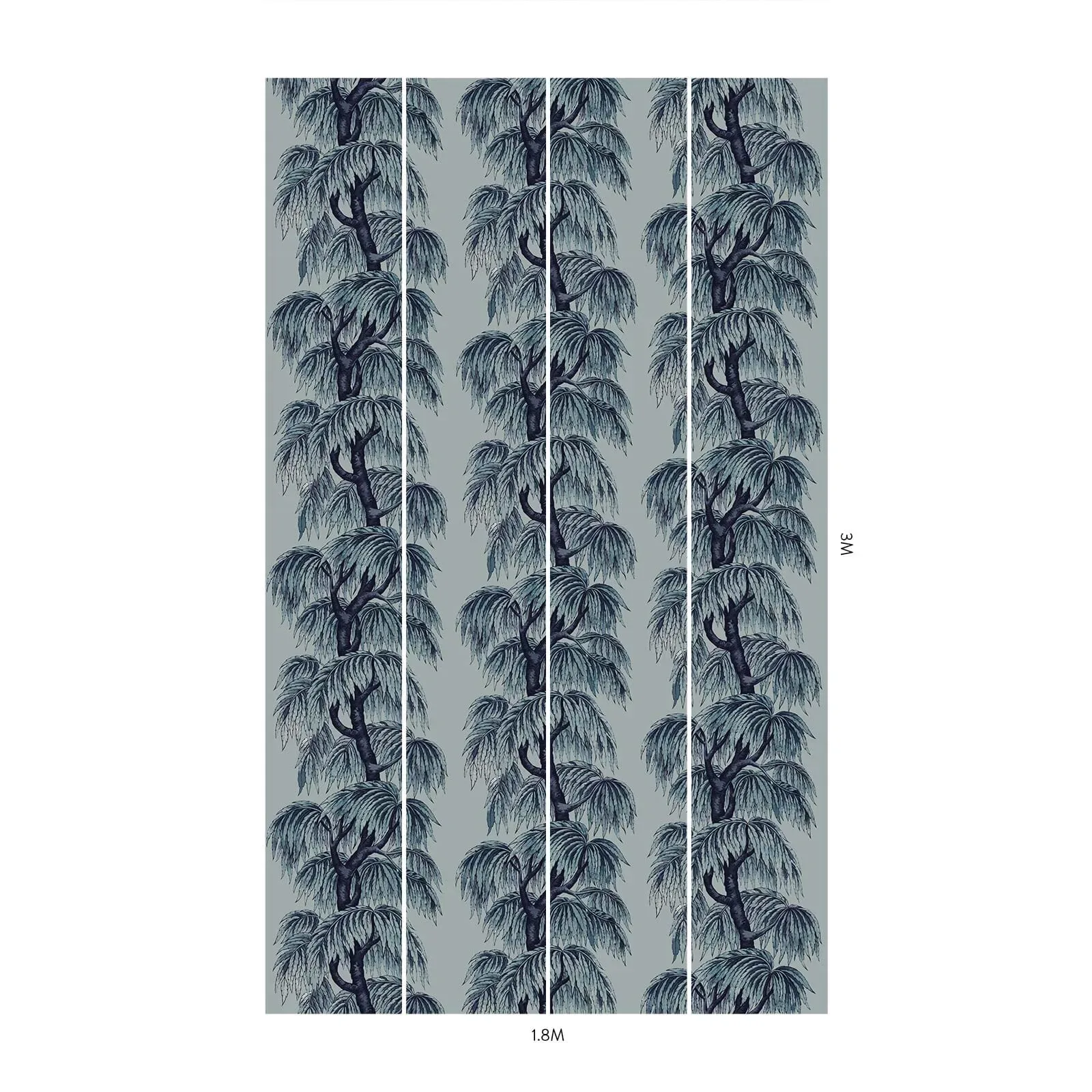 House of Hackney Babylon Wallpaper – Celestial Blue | Wallpaper Twins House of Hackney Babylon wallpaper in Celestial Blue – SKU 1-WA-BAB-DI-CEB-XXX