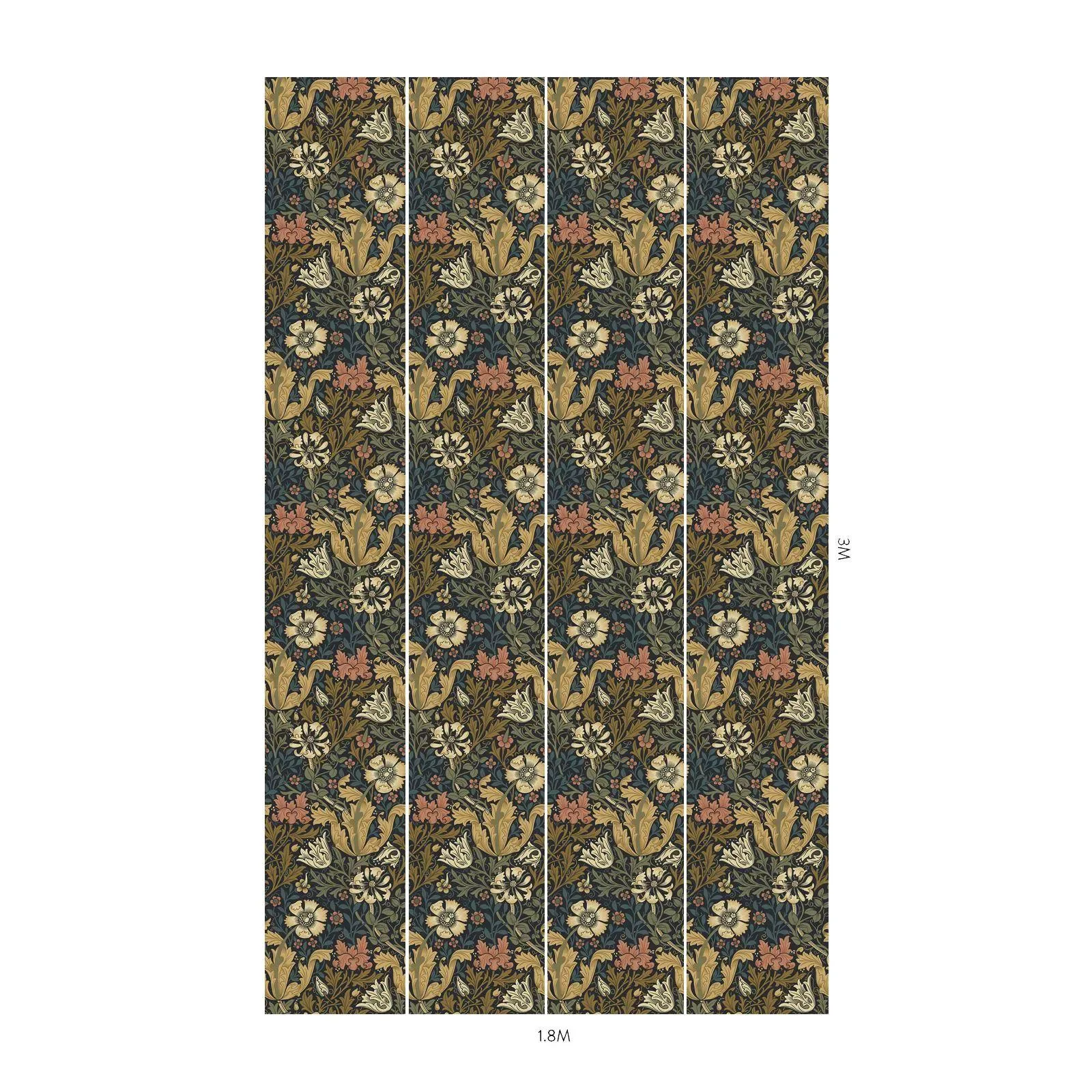 House of Hackney Compton Wallpaper – Midnight | Wallpaper Twins House of Hackney Compton wallpaper in Midnight – SKU 1-WA-COM-DI-MID-XXX