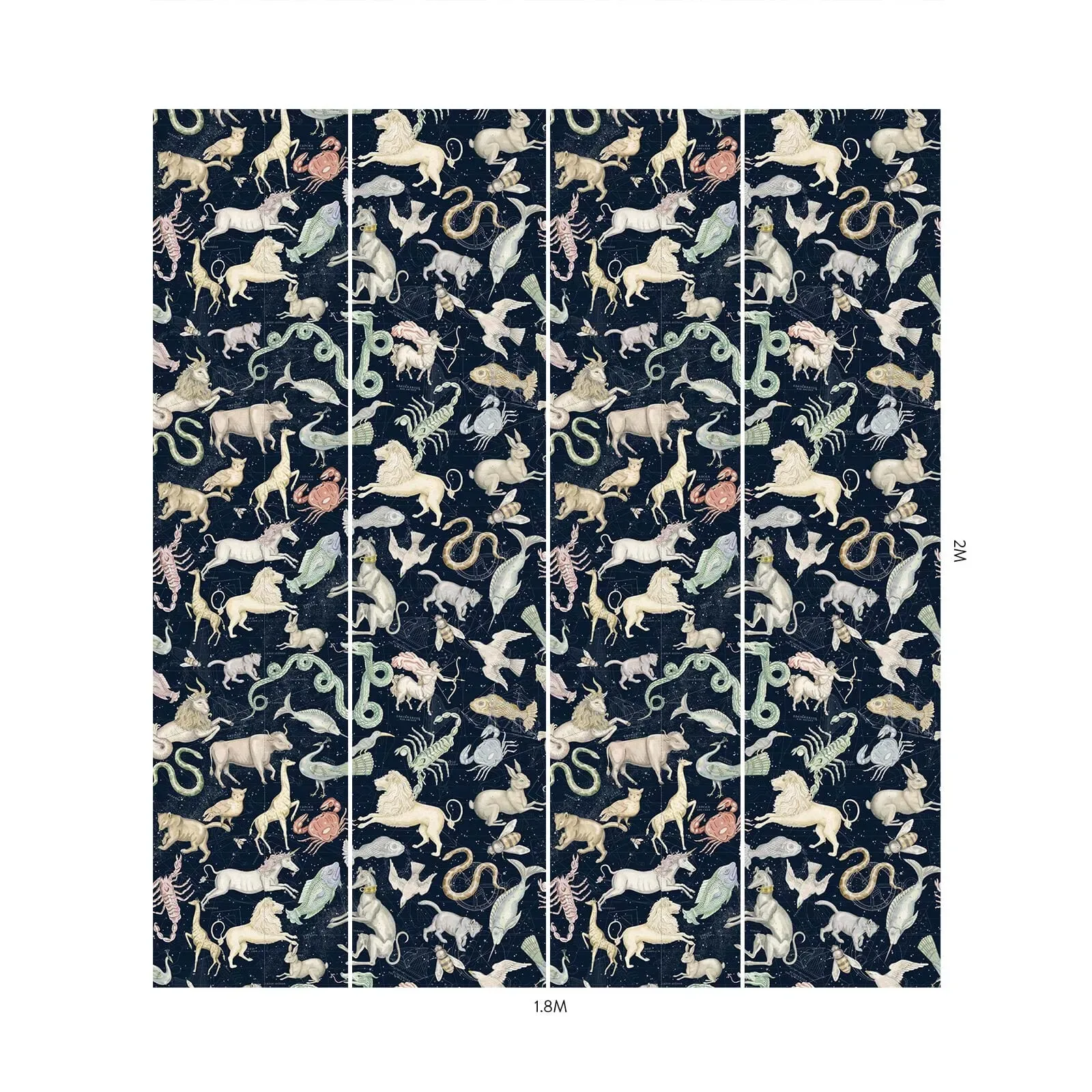 House of Hackney Cosmos wallpaper in Midnight – SKU 1-WA-COS-DI-MID-XXX