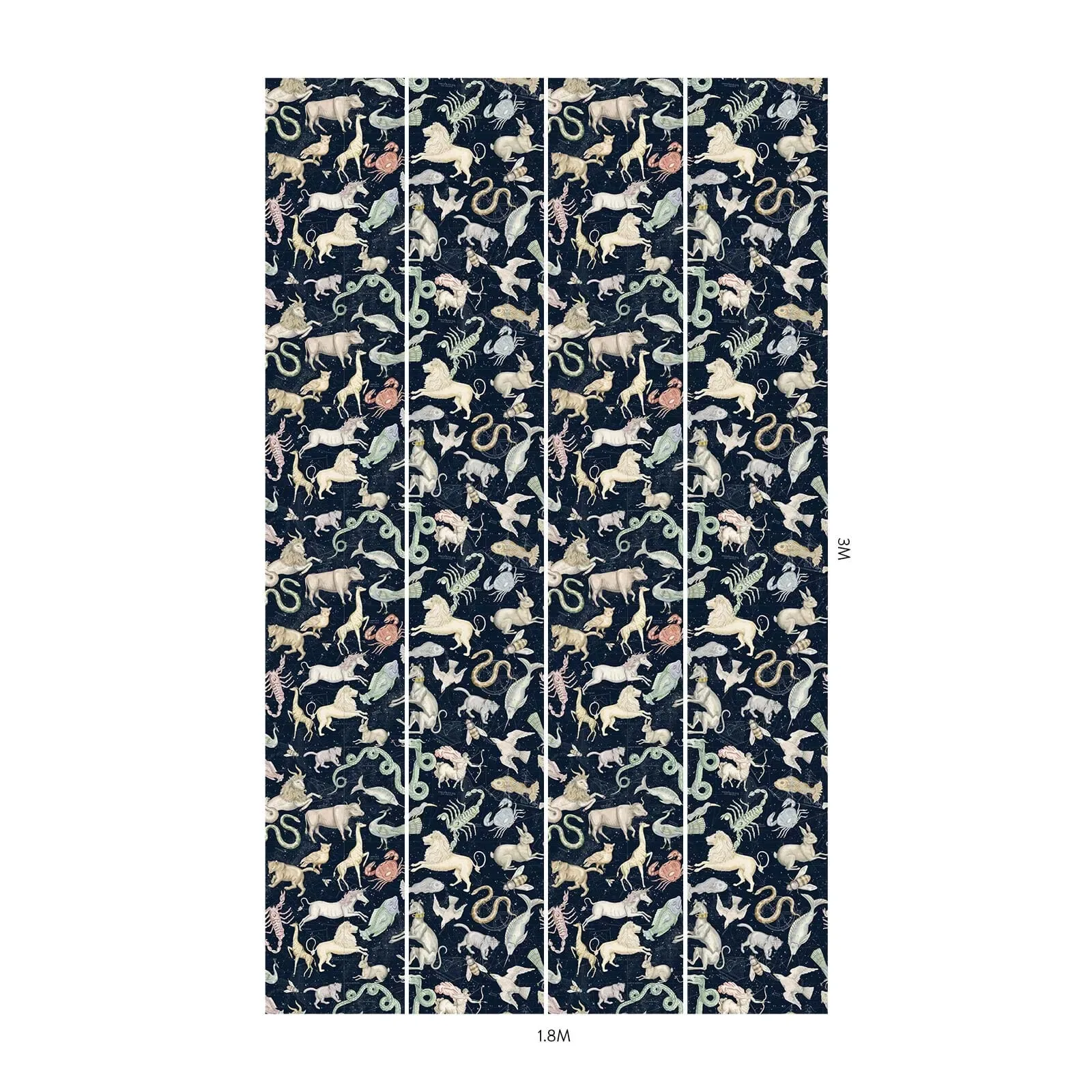 House of Hackney Cosmos wallpaper in Midnight – SKU 1-WA-COS-DI-MID-XXX