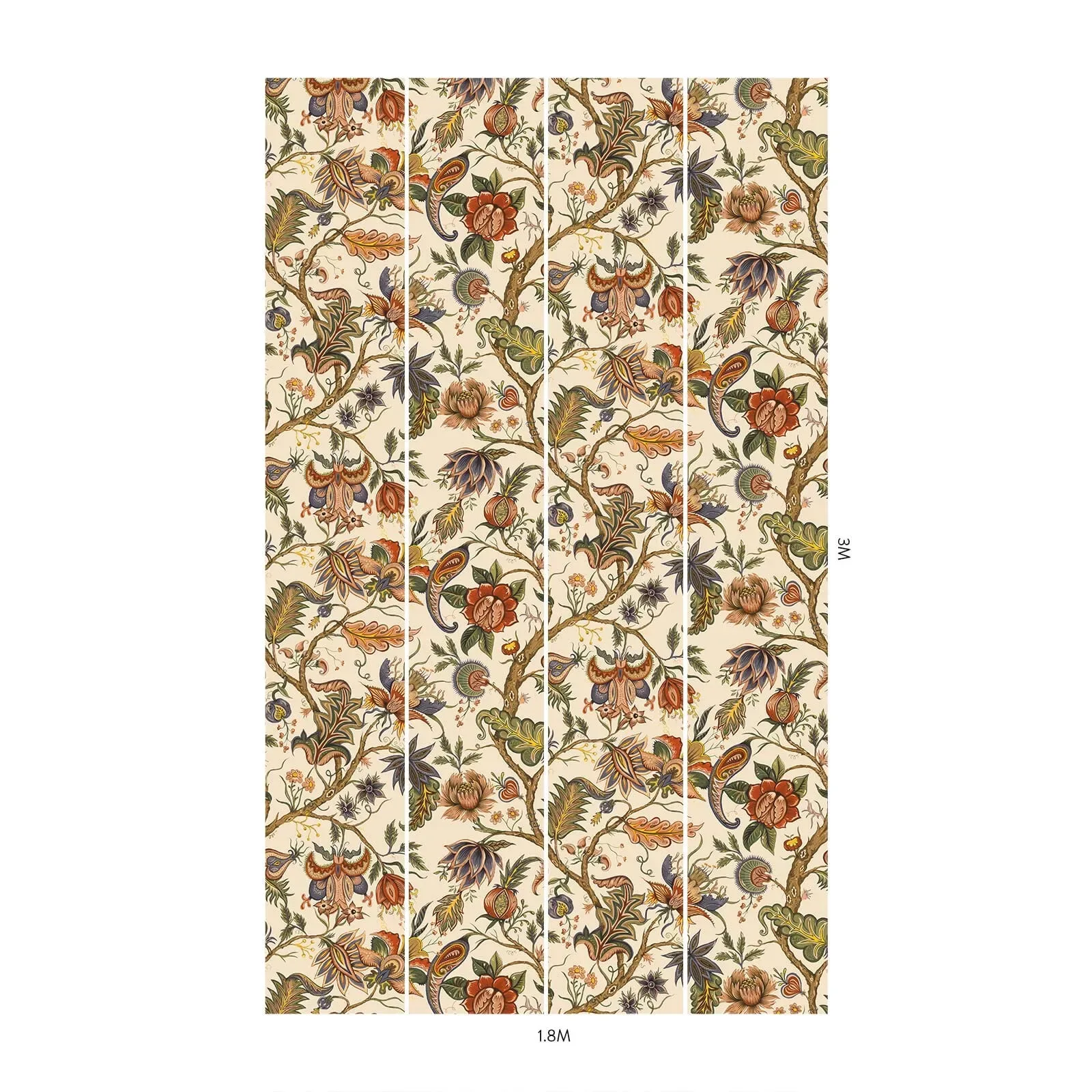 House of Hackney Damas wallpaper in Cream – SKU 1-WA-DAM-DI-CRM-XXX