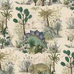 House of Hackney Dinosauria wallpaper in Ecru – SKU 1-WA-DIN-DI-ECR-XXX