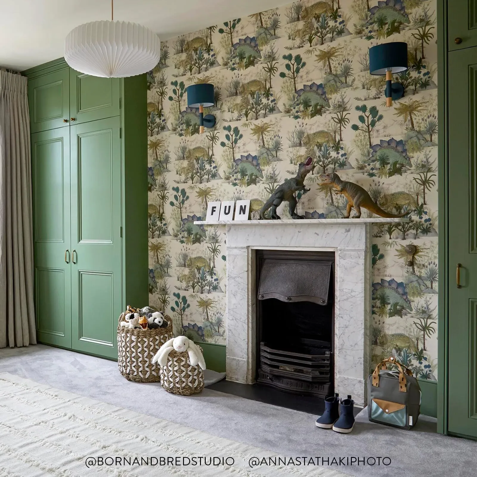 House of Hackney Dinosauria wallpaper in Ecru – SKU 1-WA-DIN-DI-ECR-XXX