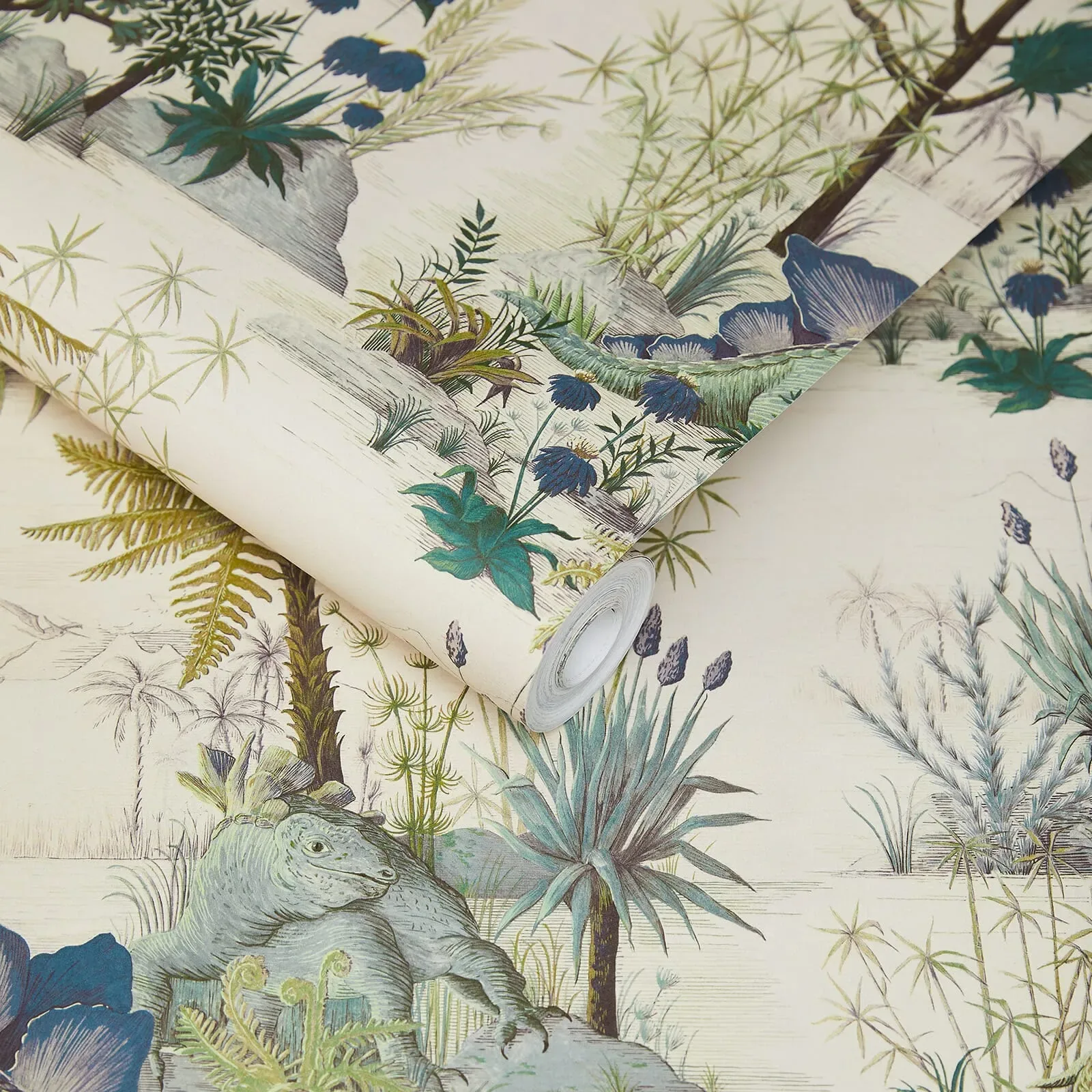 House of Hackney Dinosauria wallpaper in Ecru – SKU 1-WA-DIN-DI-ECR-XXX