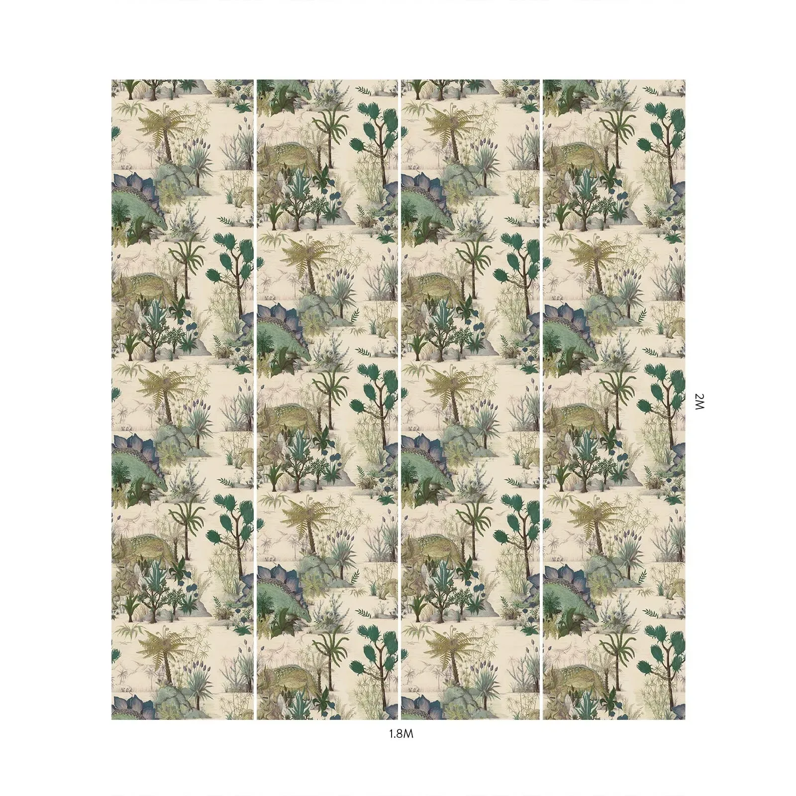 House of Hackney Dinosauria wallpaper in Ecru – SKU 1-WA-DIN-DI-ECR-XXX