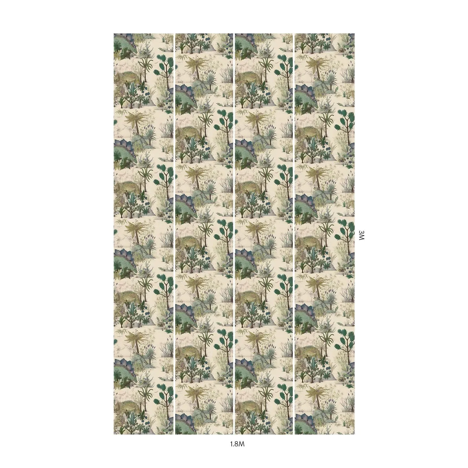 House of Hackney Dinosauria wallpaper in Ecru – SKU 1-WA-DIN-DI-ECR-XXX