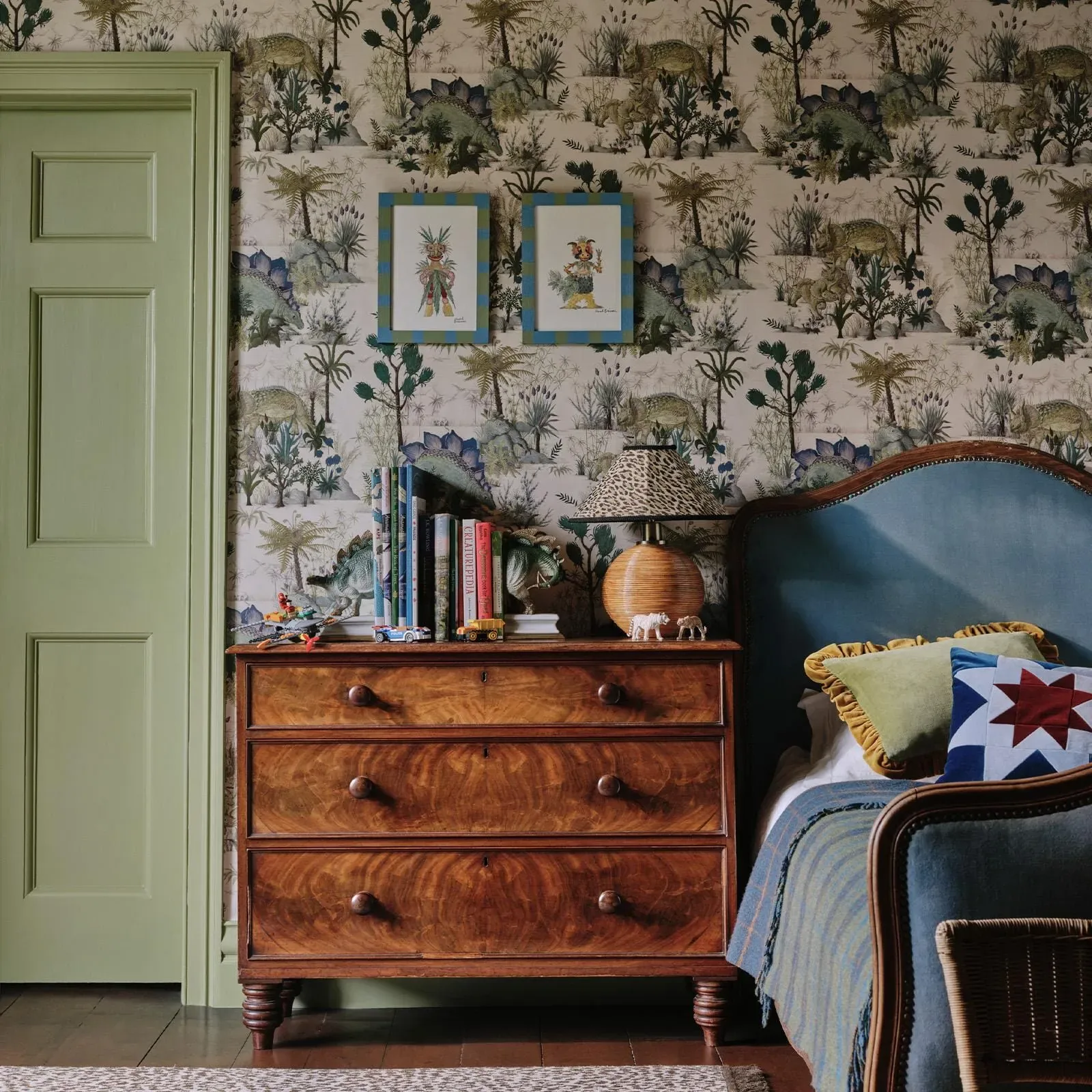 House of Hackney Dinosauria wallpaper in Ecru – SKU 1-WA-DIN-DI-ECR-XXX