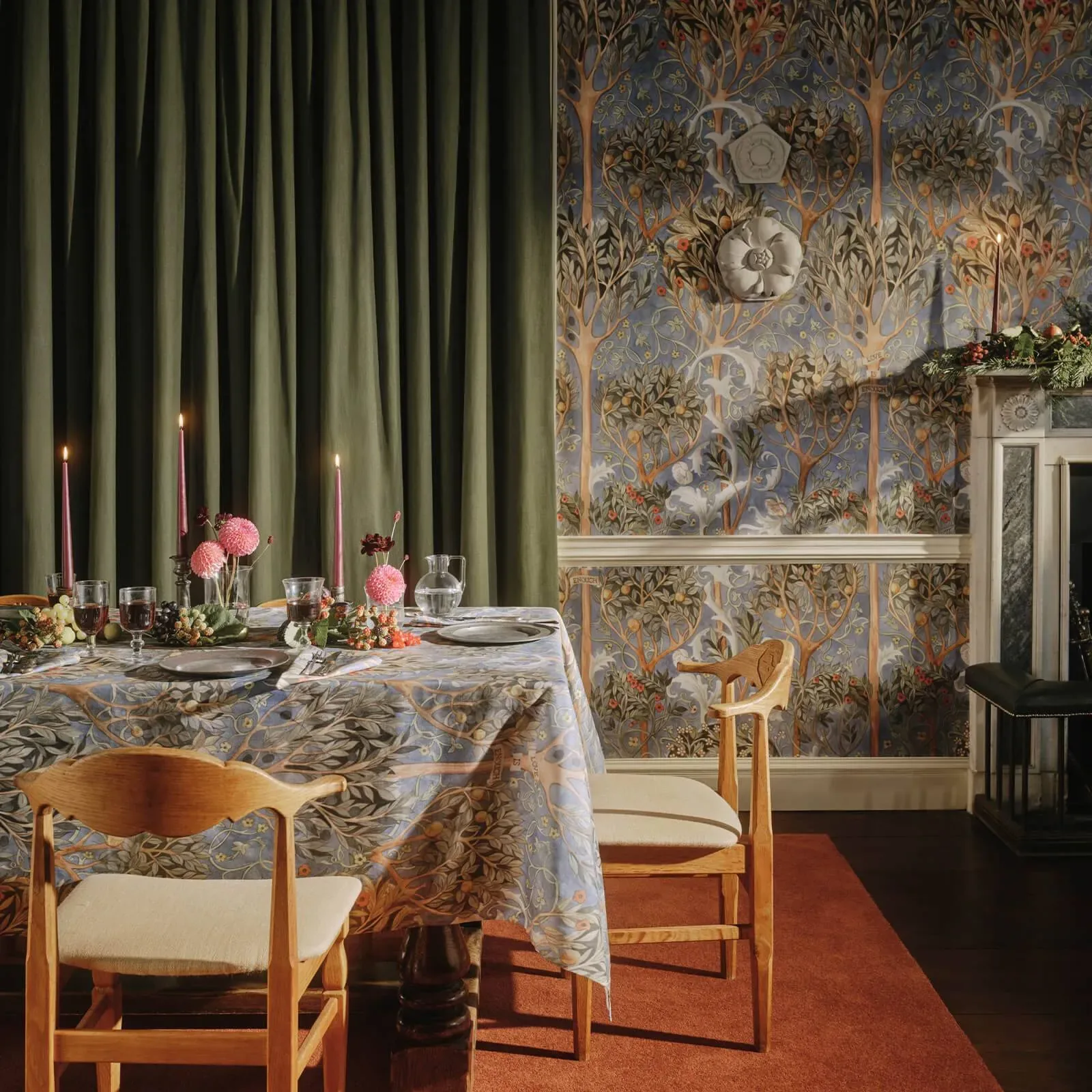 House of Hackney Earthly Paradise wallpaper in Celestial Blue – SKU 1-WA-EAP-DI-CEL-XXX