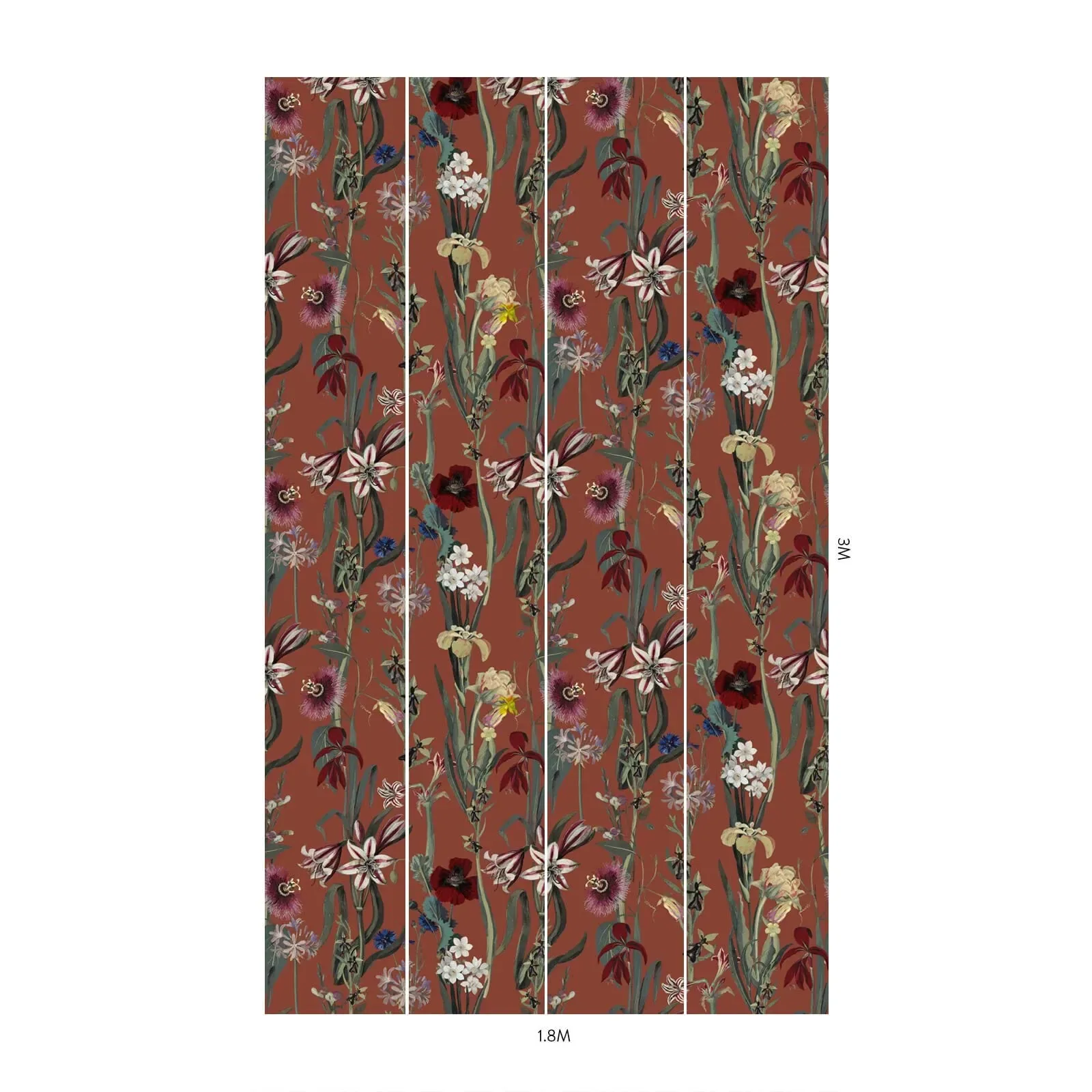 House of Hackney Flora Delanica Wallpaper – Clay | Wallpaper Twins House of Hackney Flora Delanica wallpaper in Clay – SKU 1-WA-DEL-DI-CLA-XXX