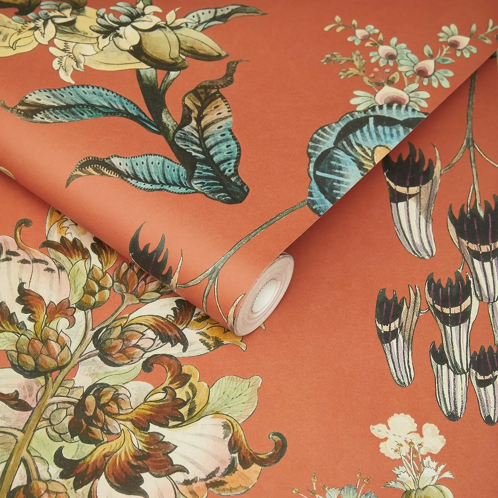 House of Hackney Flora Fantasia wallpaper in Amber – SKU 1-WA-FLF-DI-AMB-XXX