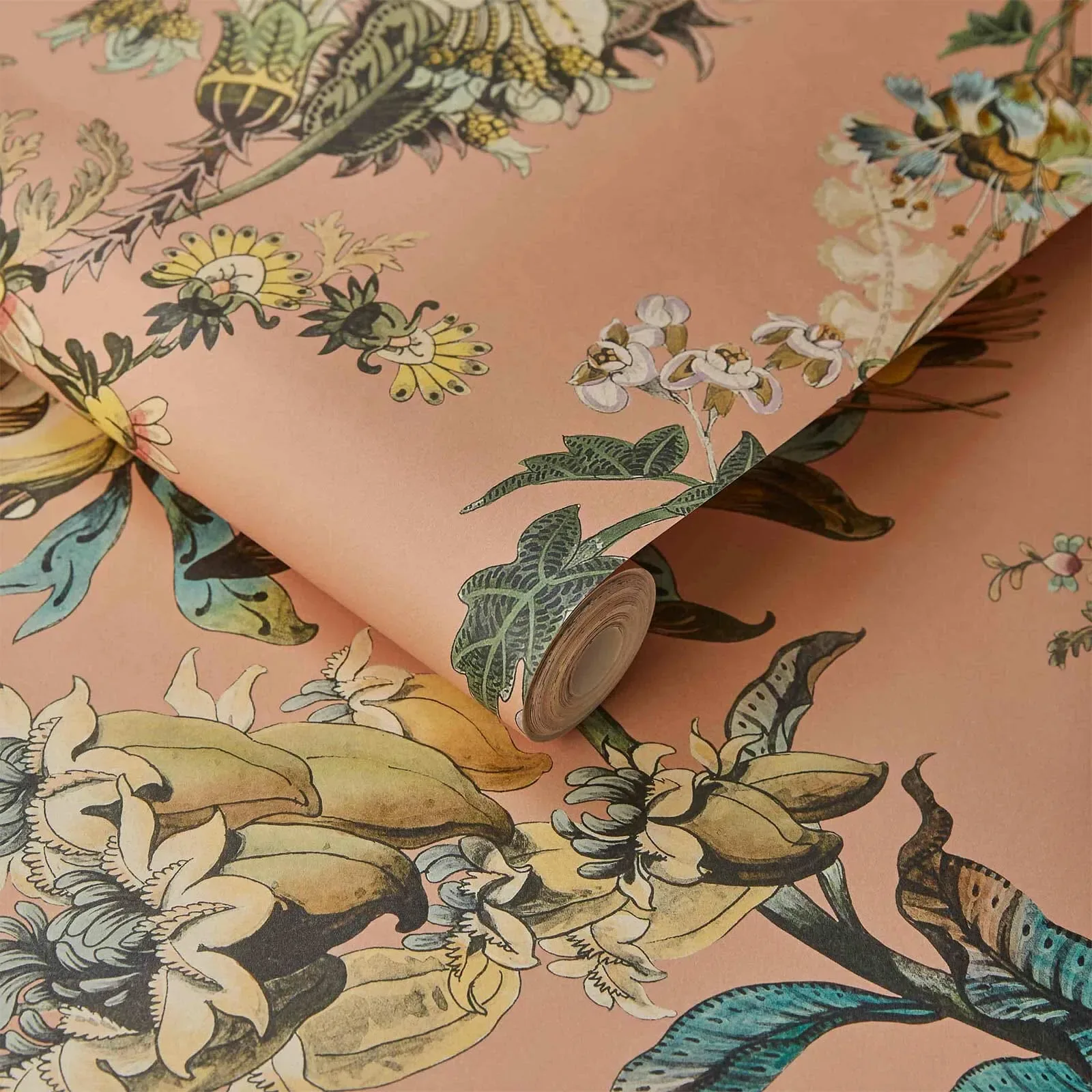 House of Hackney Flora Fantasia wallpaper in Bisque Pink – SKU 1-WA-FLF-DI-PNK-XXX