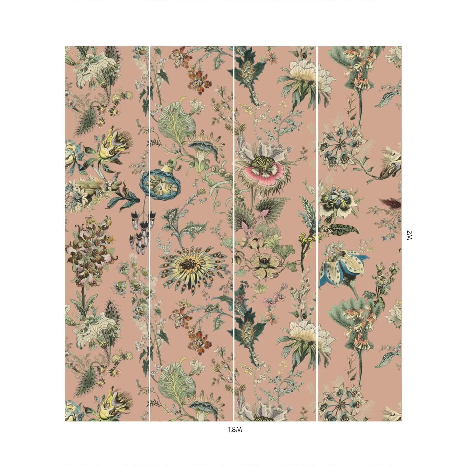 House of Hackney Flora Fantasia Wallpaper – Bisque Pink | Wallpaper Twins House of Hackney Flora Fantasia wallpaper in Bisque Pink – SKU 1-WA-FLF-DI-PNK-XXX