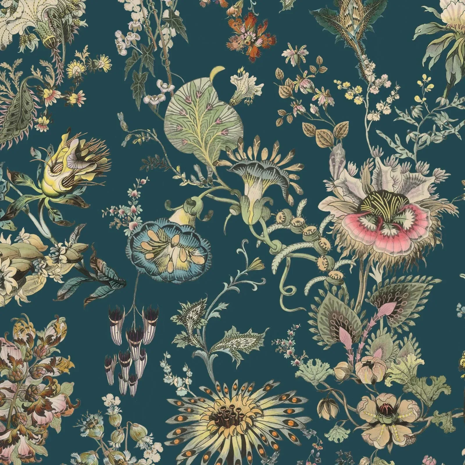 House of Hackney Flora Fantasia wallpaper in Cerulean – SKU 1-WA-FLF-DI-CER-XXX