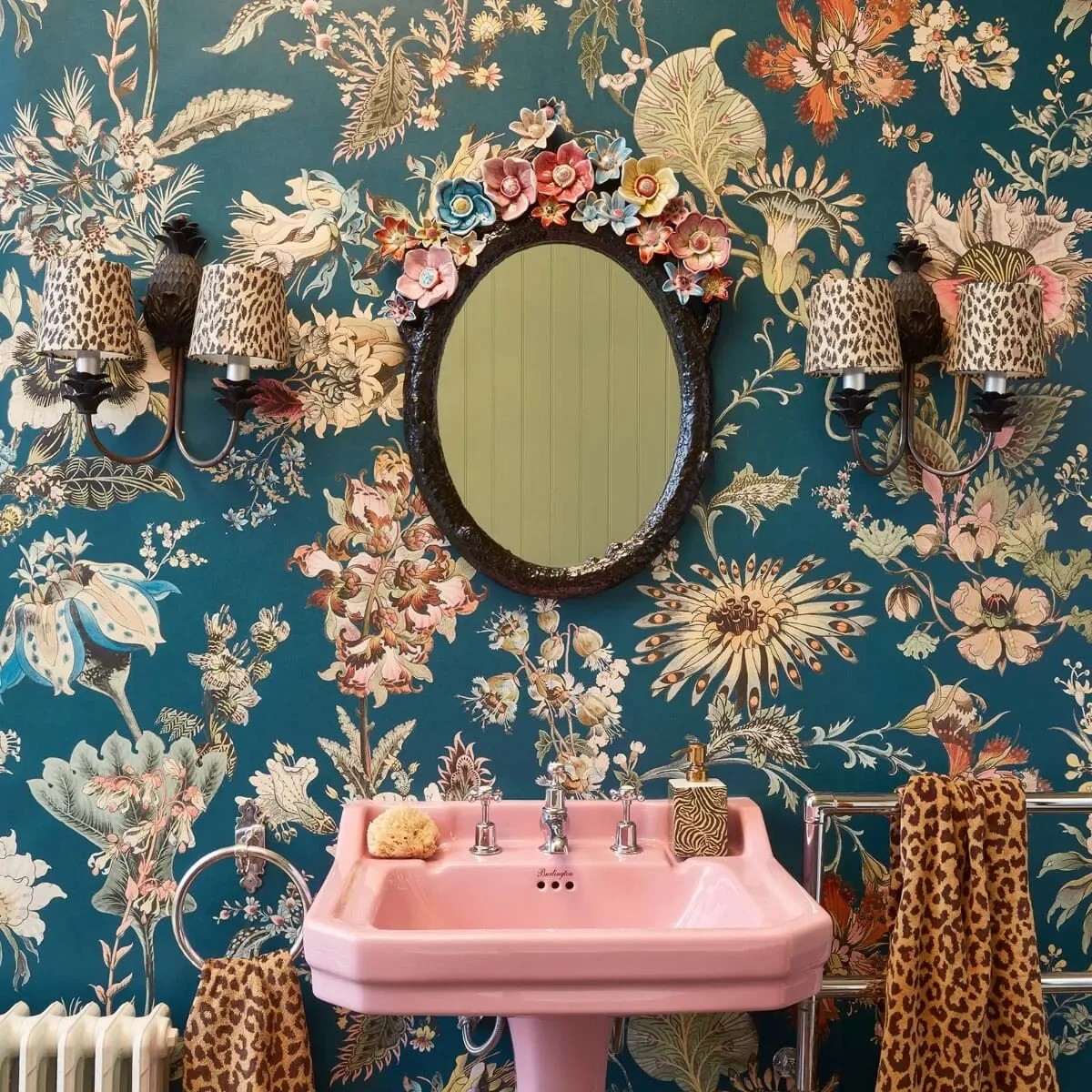 House of Hackney Flora Fantasia wallpaper in Cerulean – SKU 1-WA-FLF-DI-CER-XXX