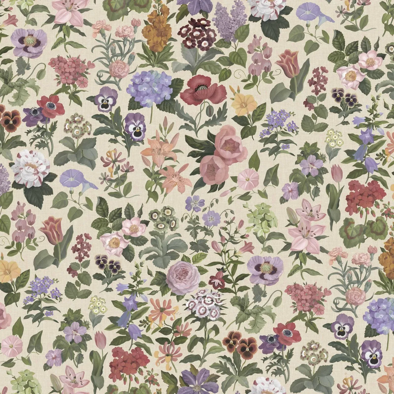 House of Hackney Floralia wallpaper in Ecru – SKU 1-WA-FRA-DI-ECR-XXX