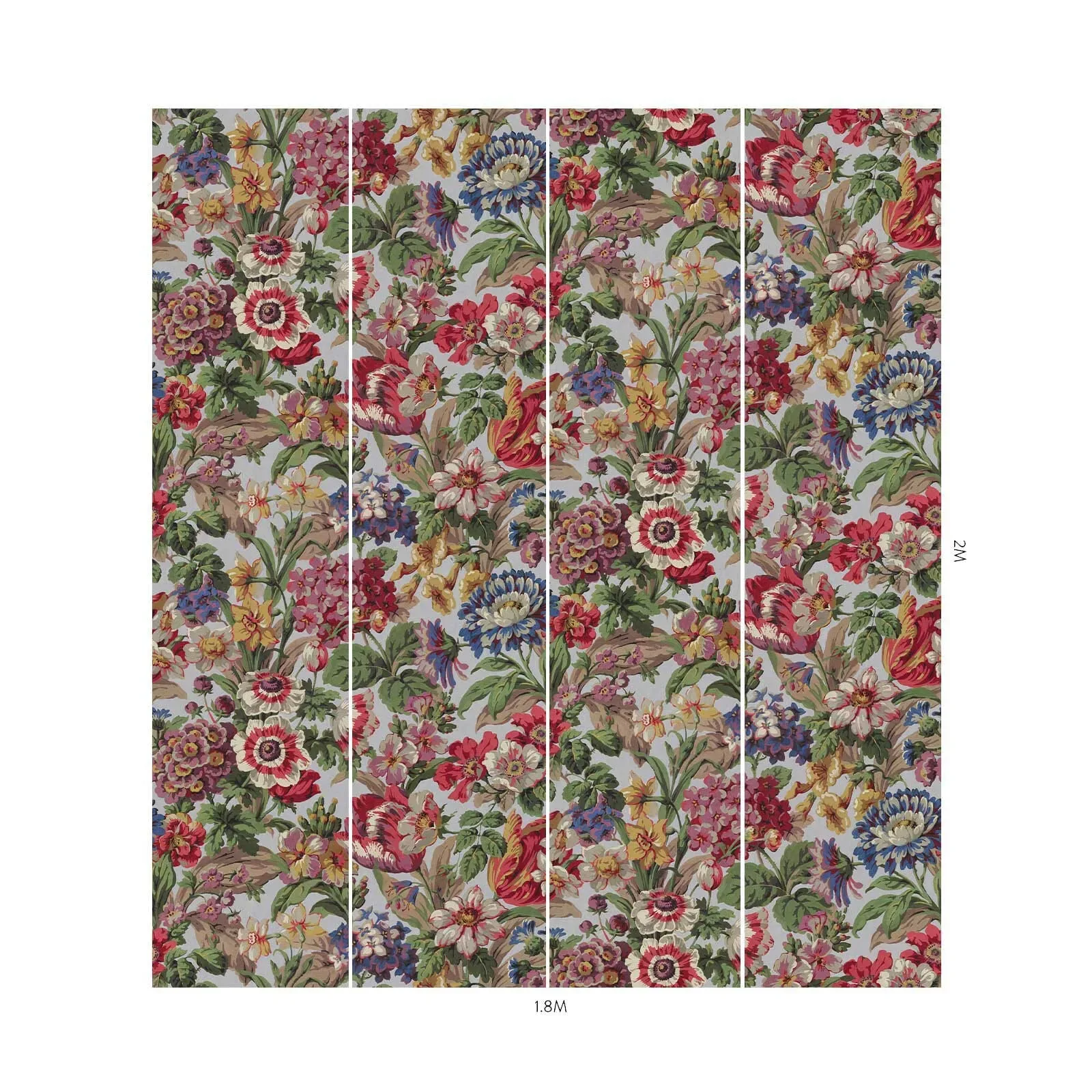 House of Hackney Florescence Wallpaper – Azure | Wallpaper Twins House of Hackney Florescence wallpaper in Azure – SKU 1-WA-FLS-DI-AZU-XXX