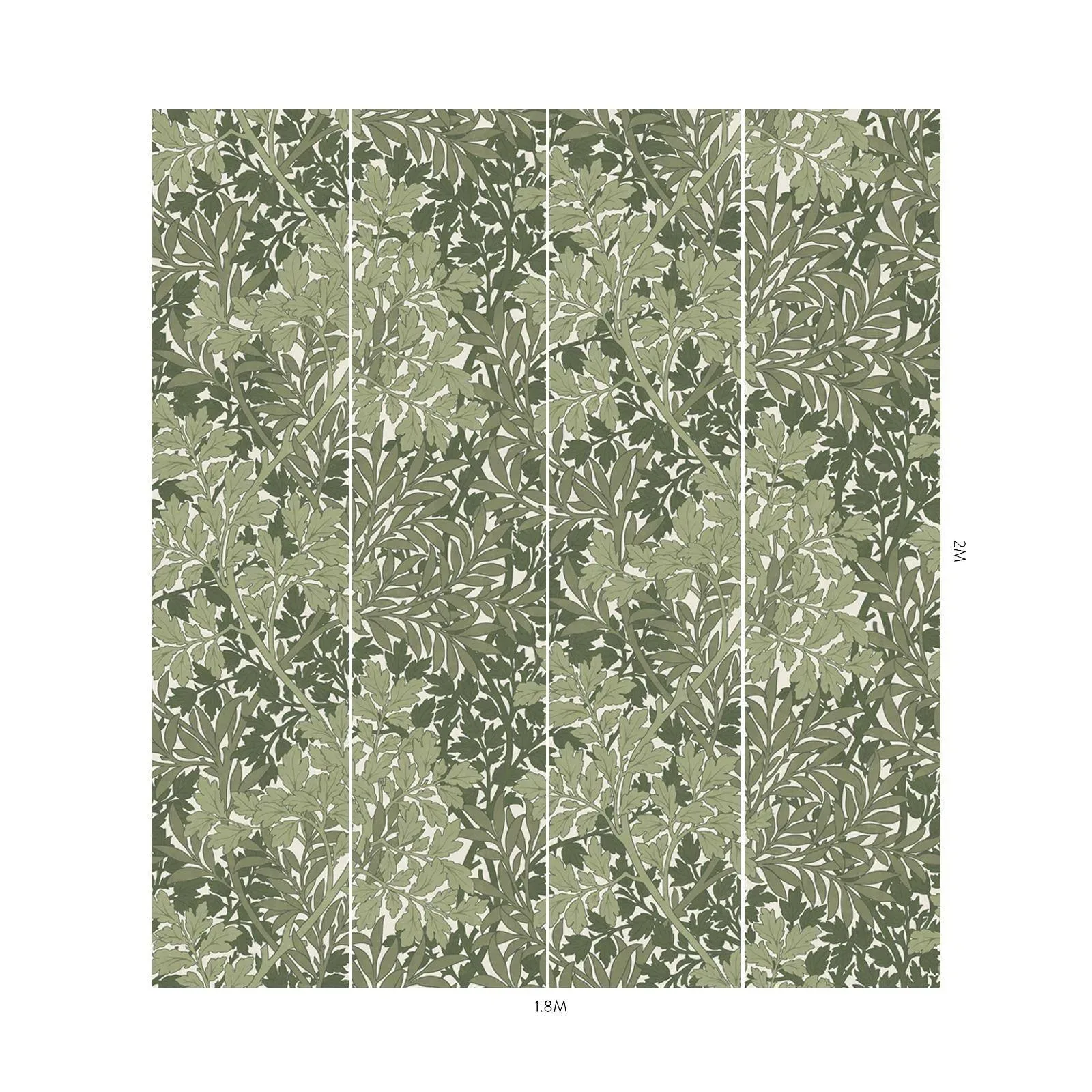 House of Hackney Foliage Magna wallpaper in Apple – SKU 1-WA-FLG-DI-APP-XXX