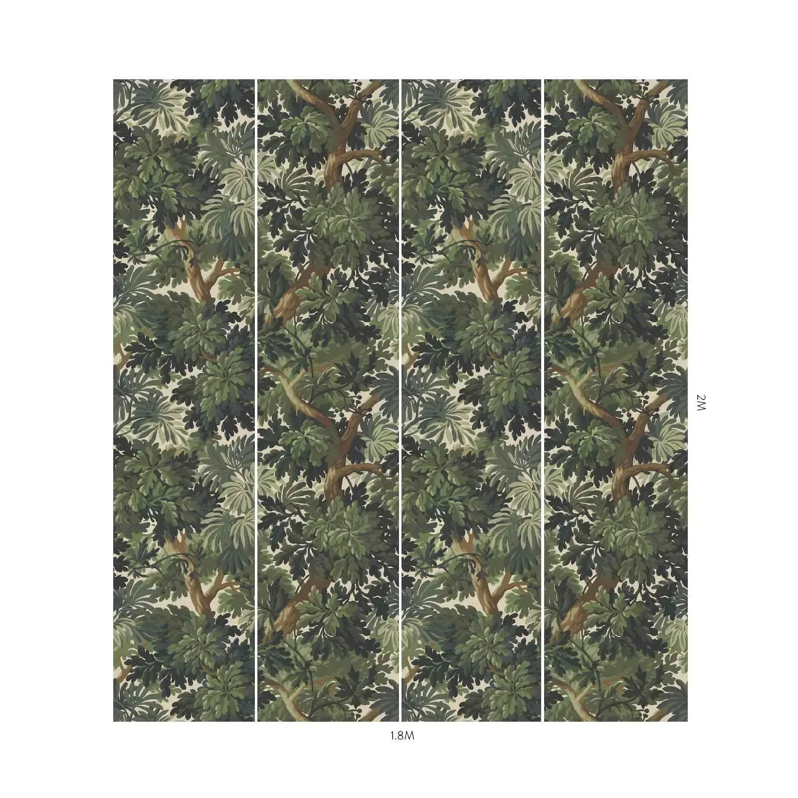 House of Hackney Foris Magna wallpaper in Verdure – SKU 1-WA-FOM-DI-VDR-XXX