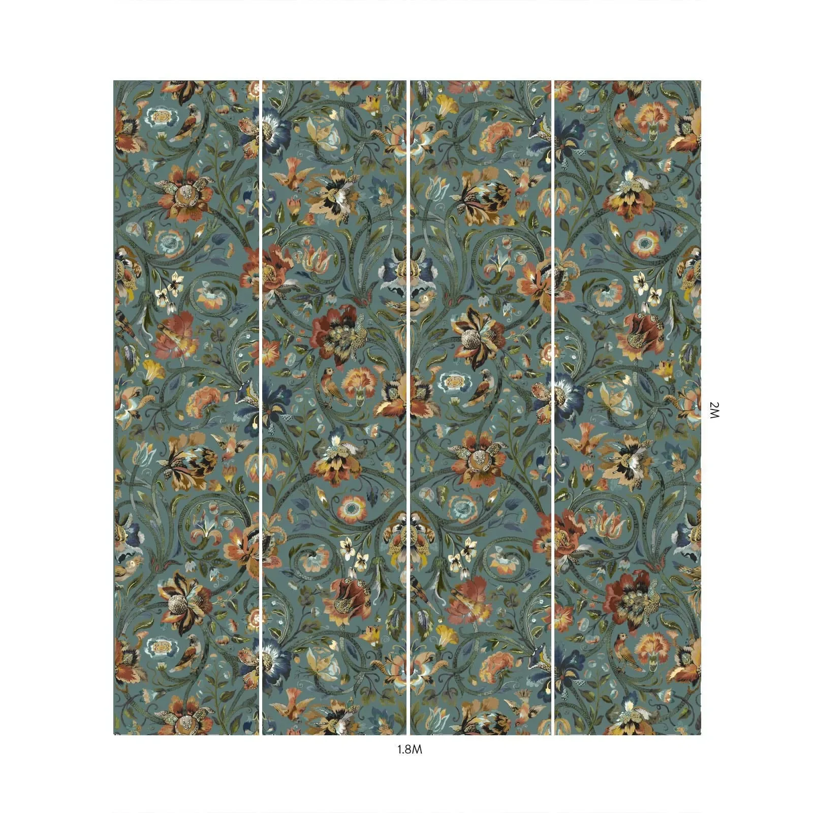 House of Hackney Gaia wallpaper in Prussian Blue – SKU 1-WA-GAI-DI-PRU-XXX