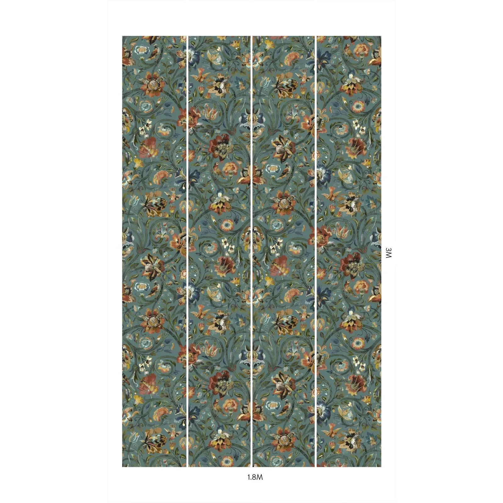 House of Hackney Gaia wallpaper in Prussian Blue – SKU 1-WA-GAI-DI-PRU-XXX