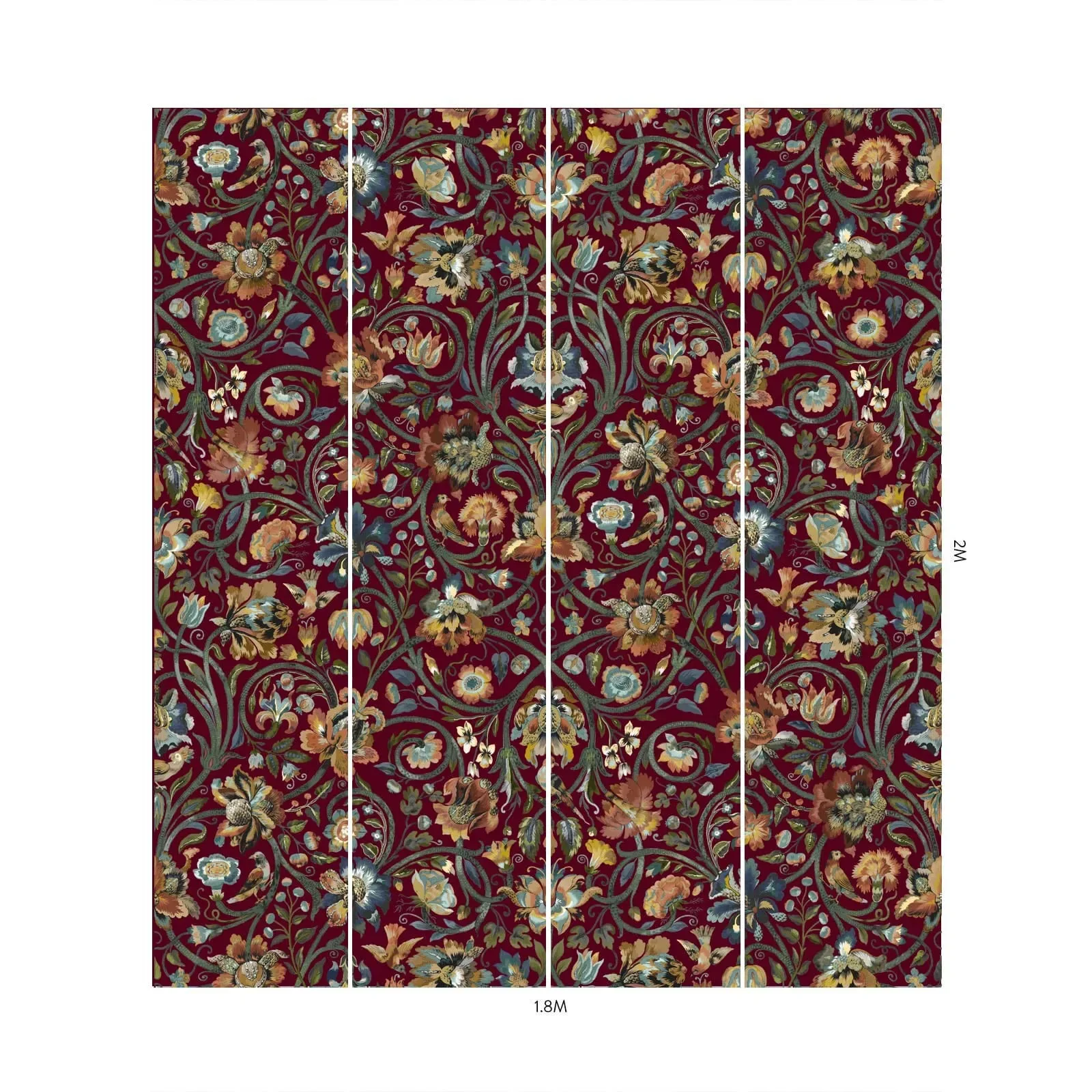 House of Hackney Gaia Wallpaper – Vermillion | Wallpaper Twins House of Hackney Gaia wallpaper in Vermillion – SKU 1-WA-GAI-DI-VER-XXX