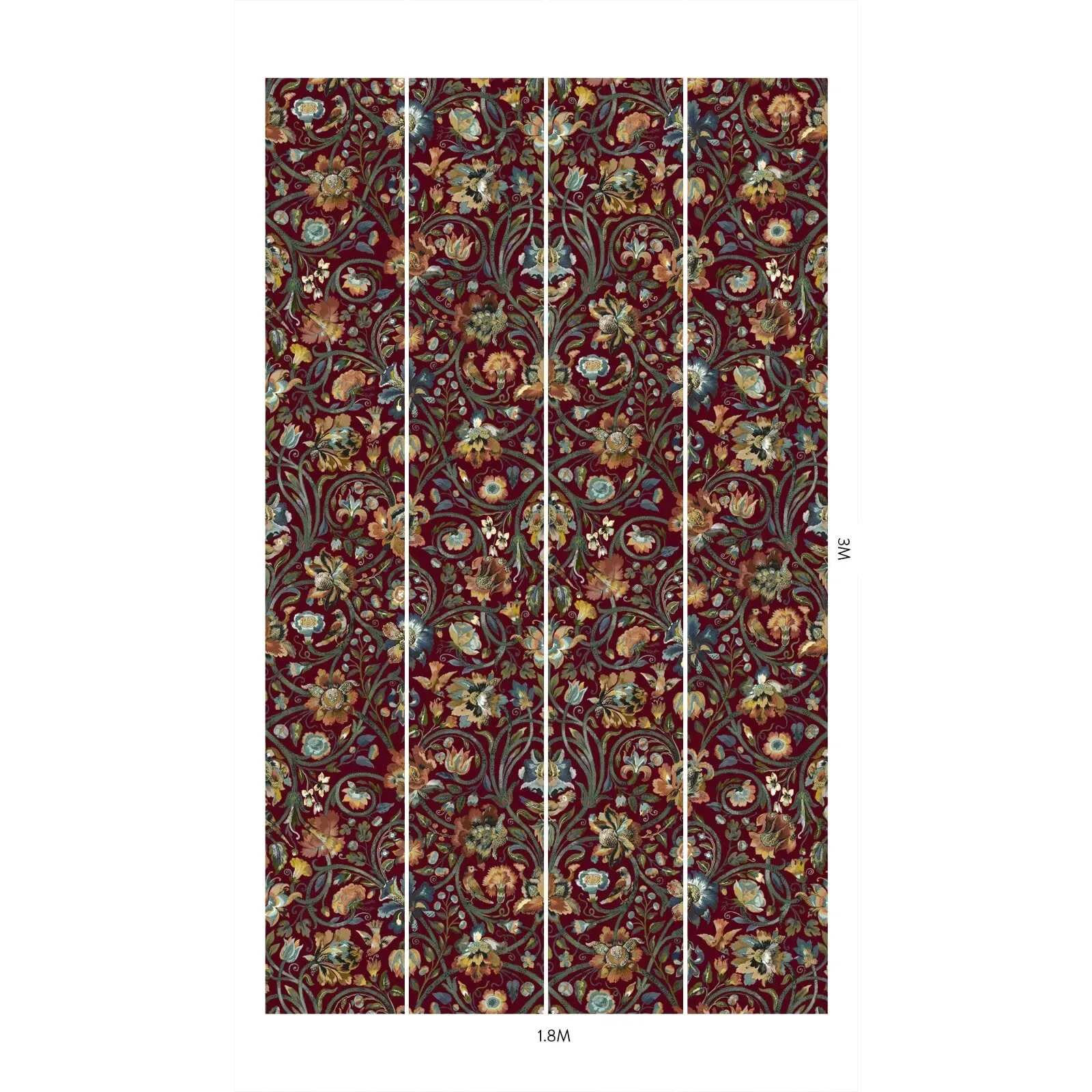 House of Hackney Gaia Wallpaper – Vermillion | Wallpaper Twins House of Hackney Gaia wallpaper in Vermillion – SKU 1-WA-GAI-DI-VER-XXX