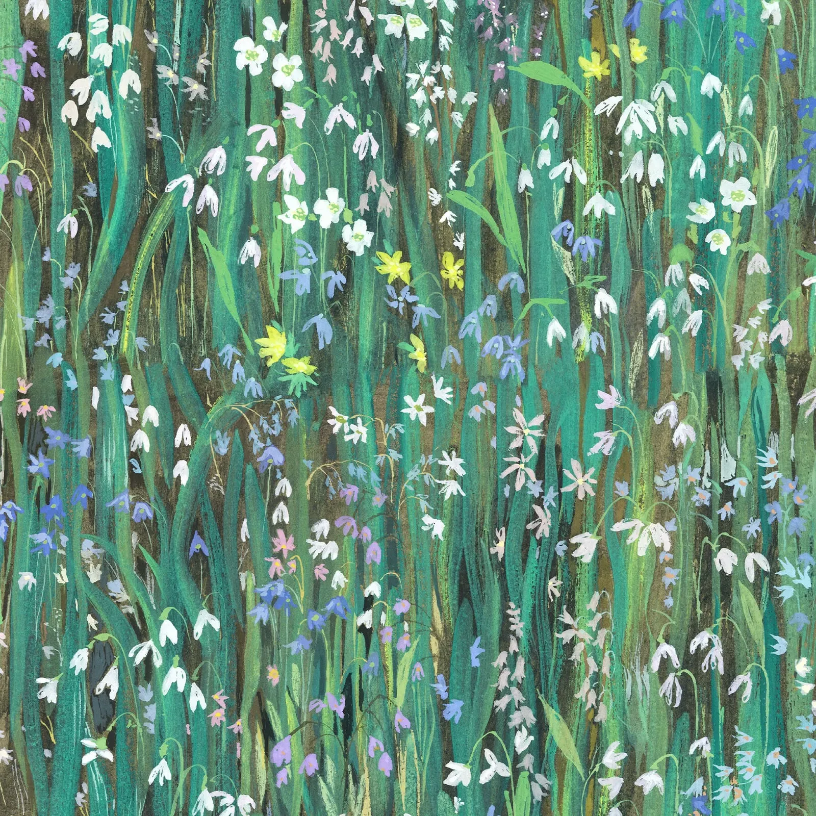 House of Hackney Galanthi wallpaper in Viridis – SKU 1-WA-GAL-DI-VRD-XXX
