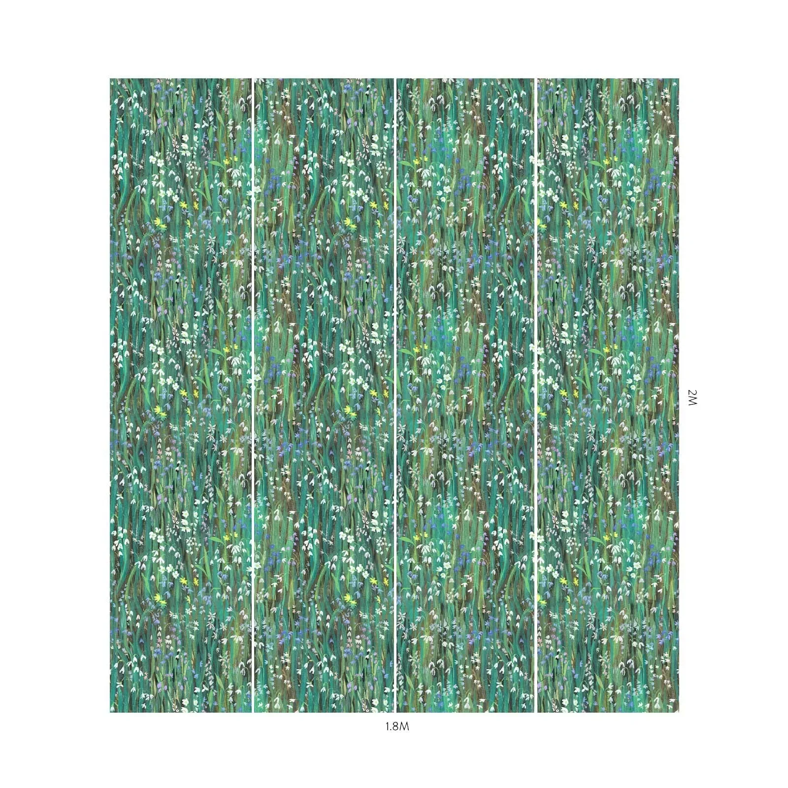 House of Hackney Galanthi wallpaper in Viridis – SKU 1-WA-GAL-DI-VRD-XXX